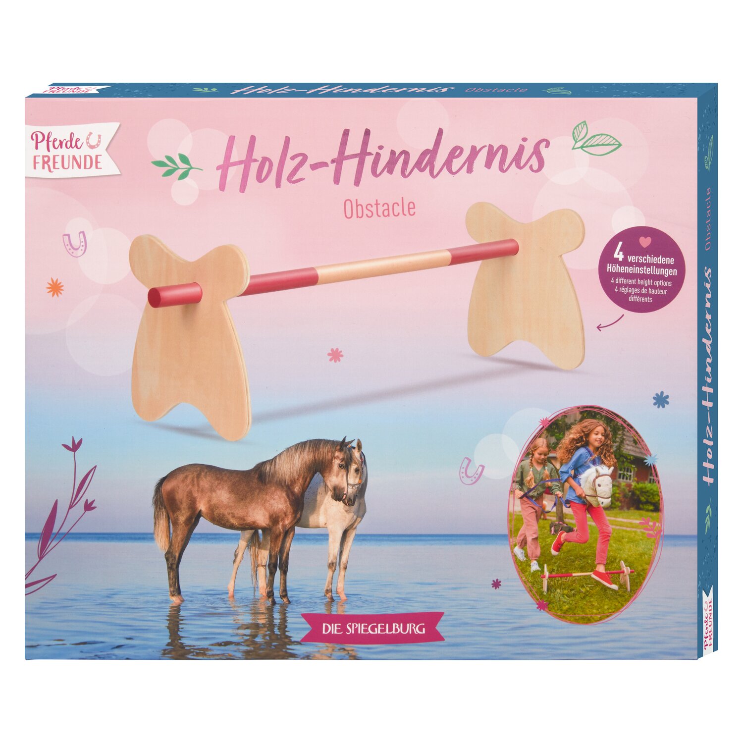 DIE SPIEGELBURG Holz-Hindernis Pferdefreunde – Ansicht 1