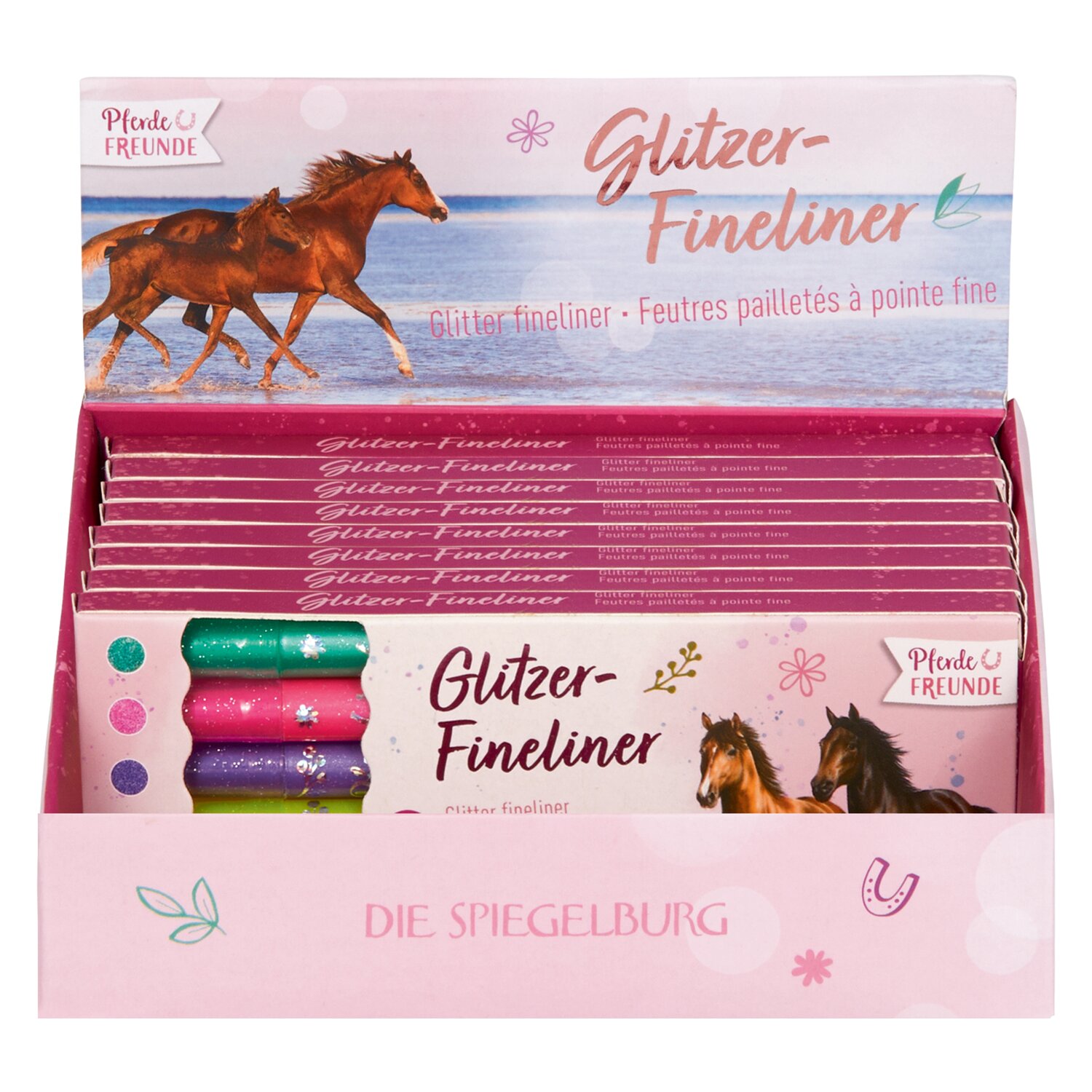 DIE SPIEGELBURG Glitzer-Fineliner Pferdefreunde – Ansicht 3