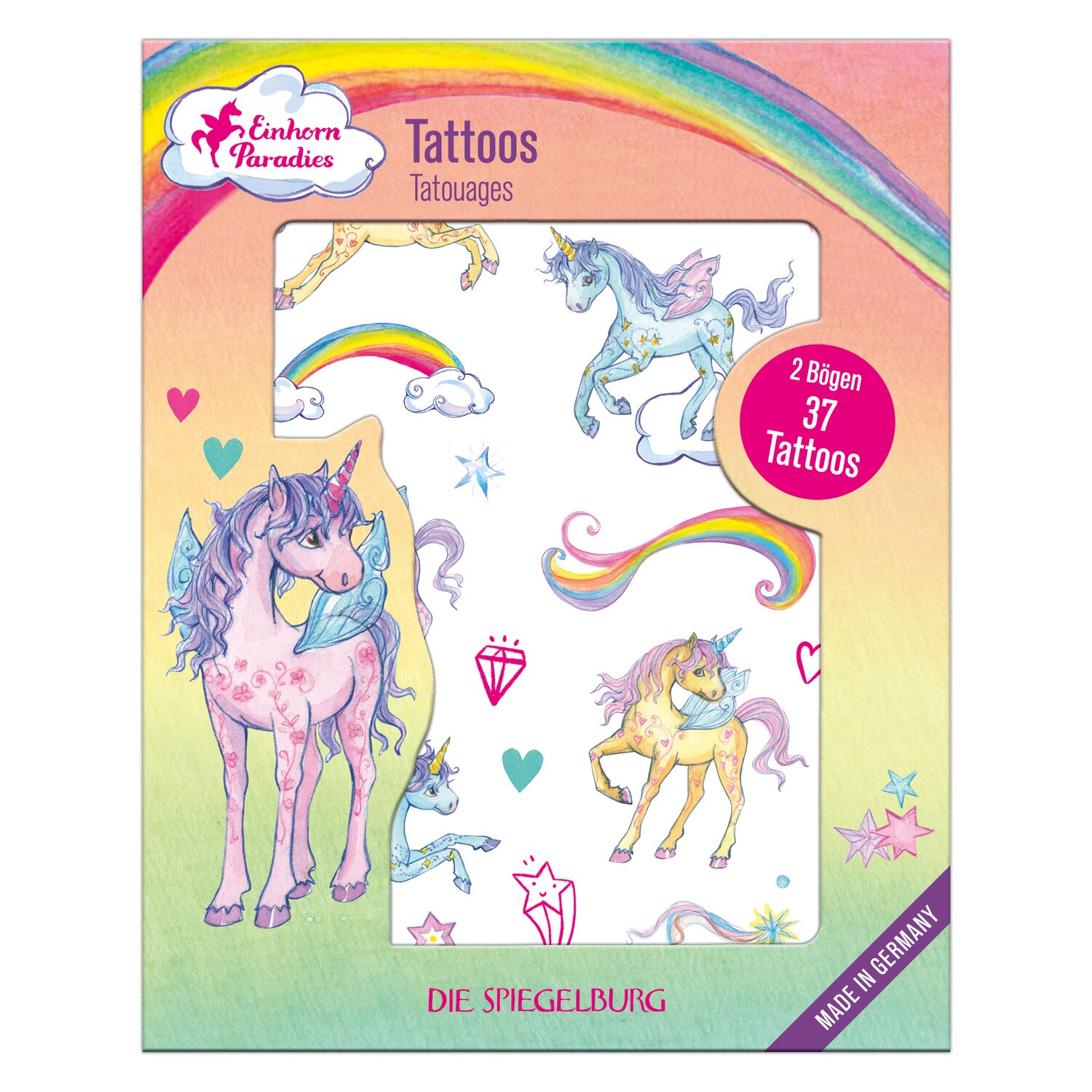 DIE SPIEGELBURG Tattoos Einhorn Paradies – Ansicht 1