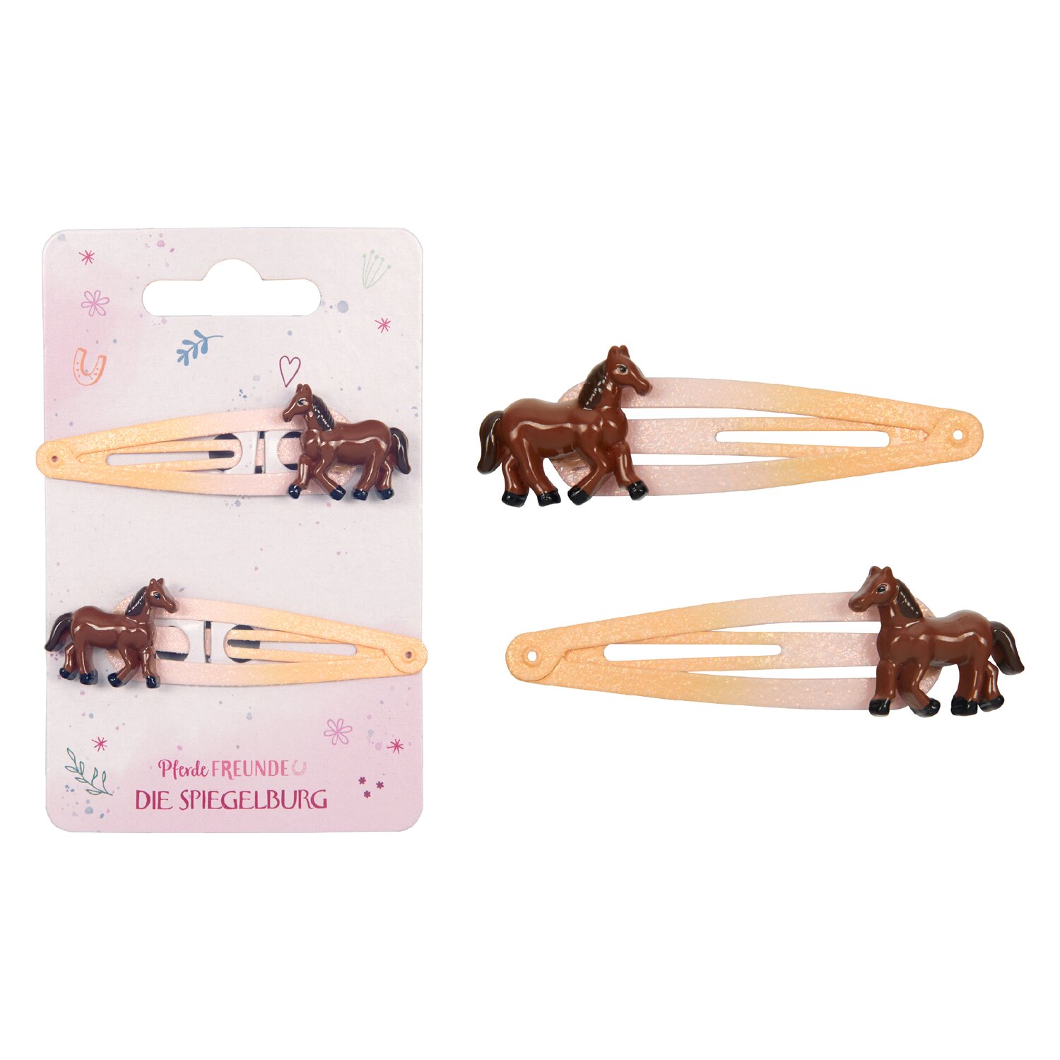 DIE SPIEGELBURG Haar-Clips Pferde FREUNDE – Ansicht 2