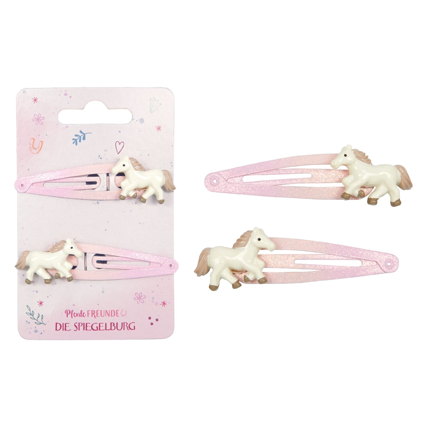 DIE SPIEGELBURG Haar-Clips Pferde FREUNDE – Ansicht 3