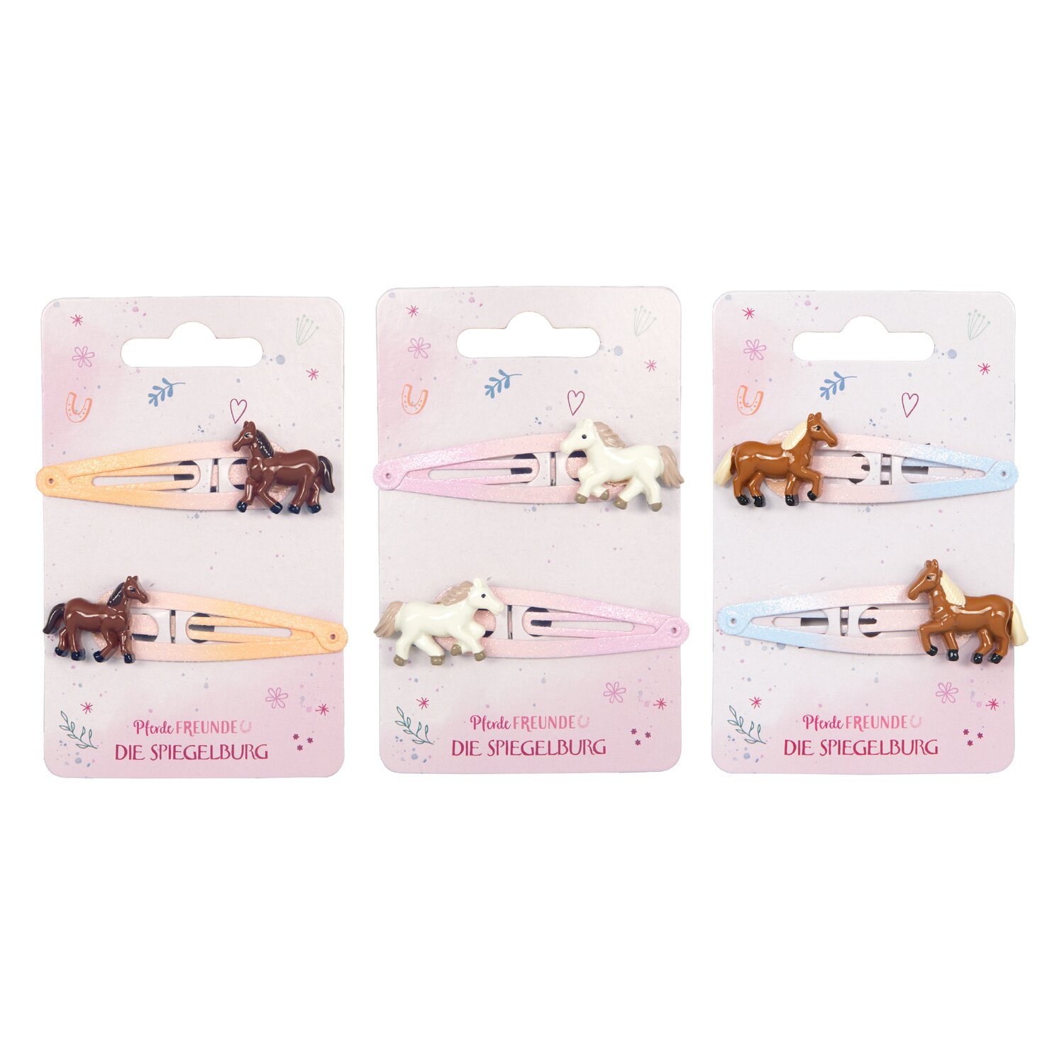 DIE SPIEGELBURG Haar-Clips Pferde FREUNDE – Ansicht 1