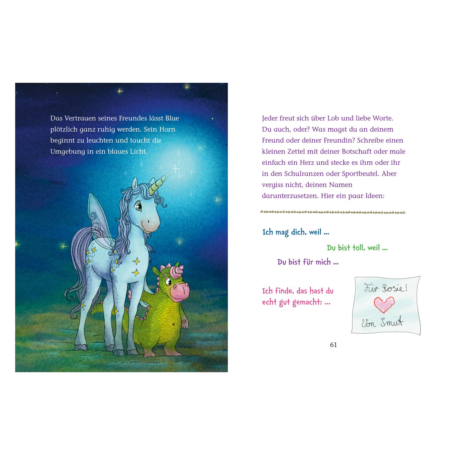 DIE SPIEGELBURG Nur Mut Blue Einhorn Paradies – Ansicht 5