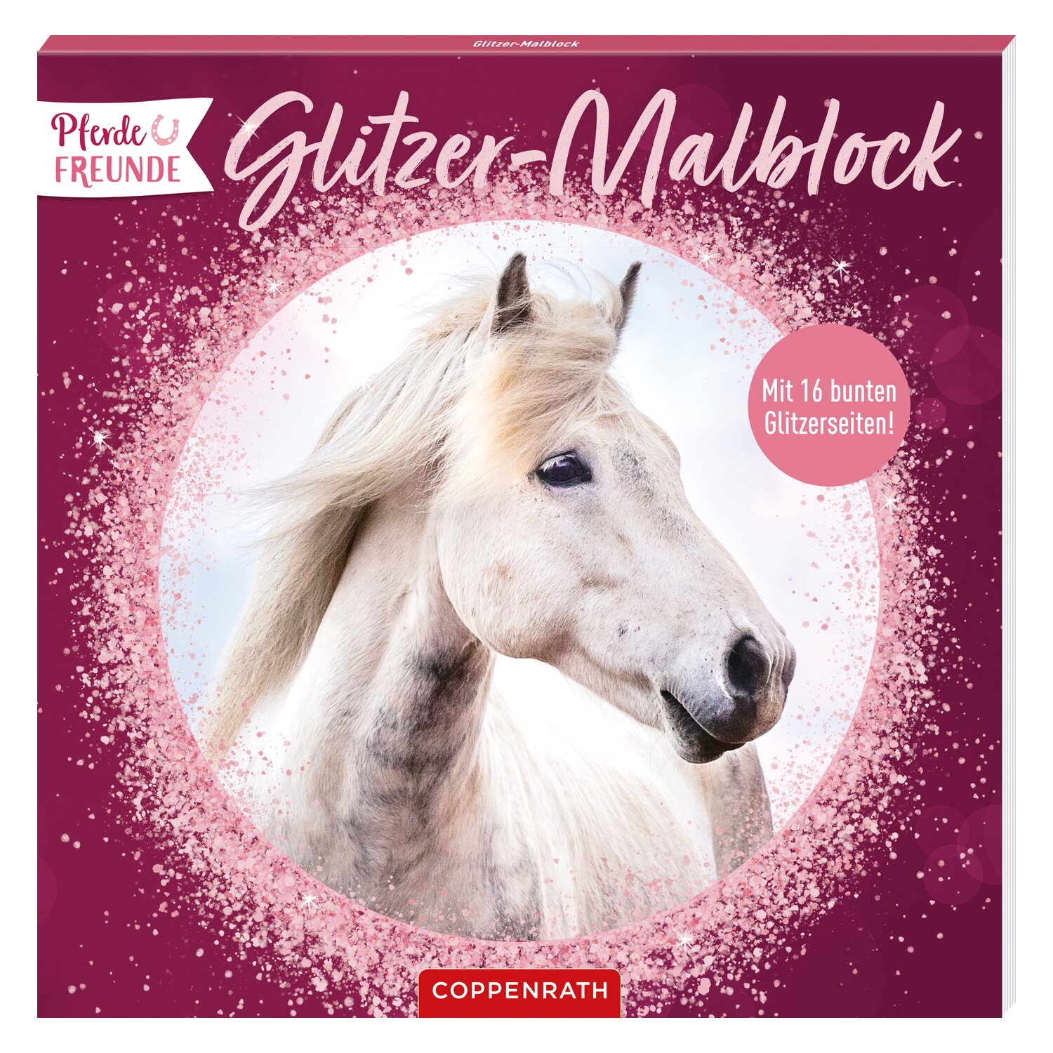 DIE SPIEGELBURG Glitzer-Malblock Pferde FREUNDE – Ansicht 1