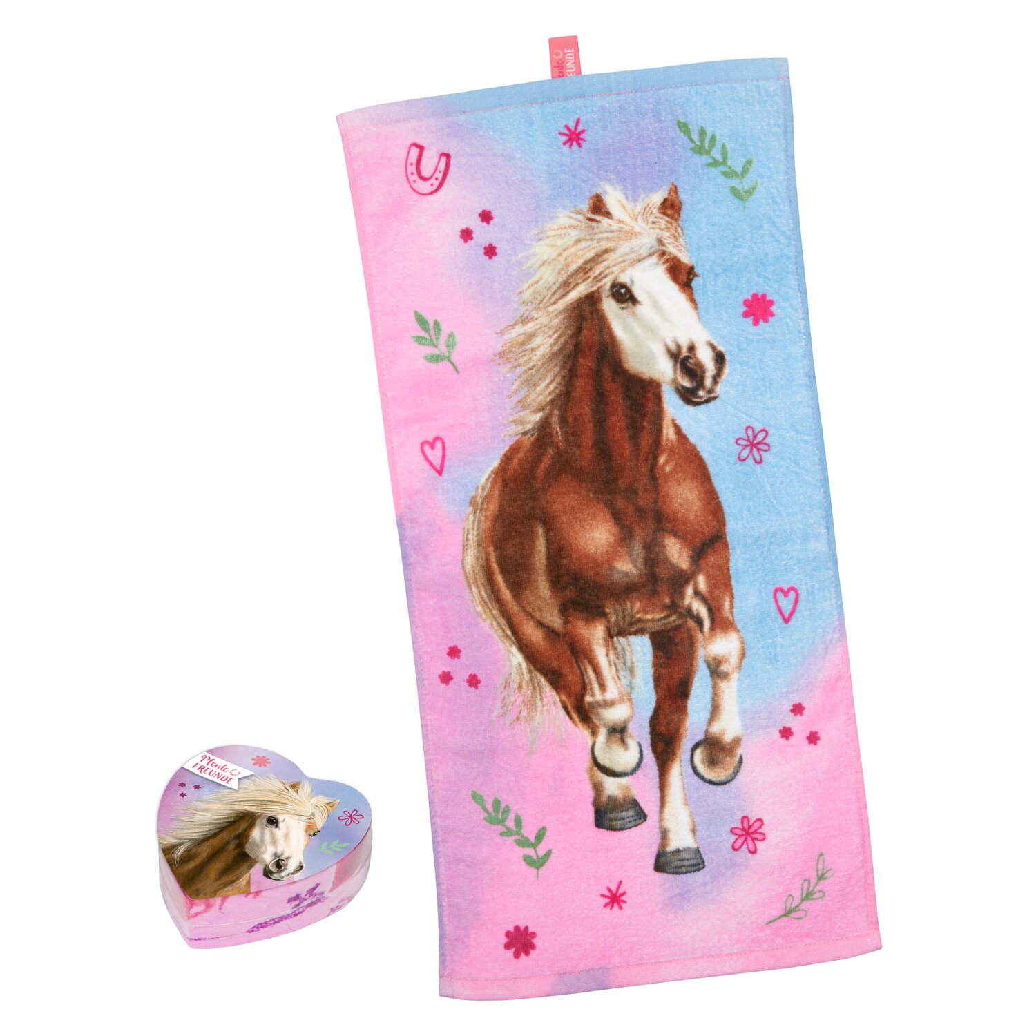 DIE SPIEGELBURG Zauberhandtuch Pferde FREUNDE – Ansicht 1