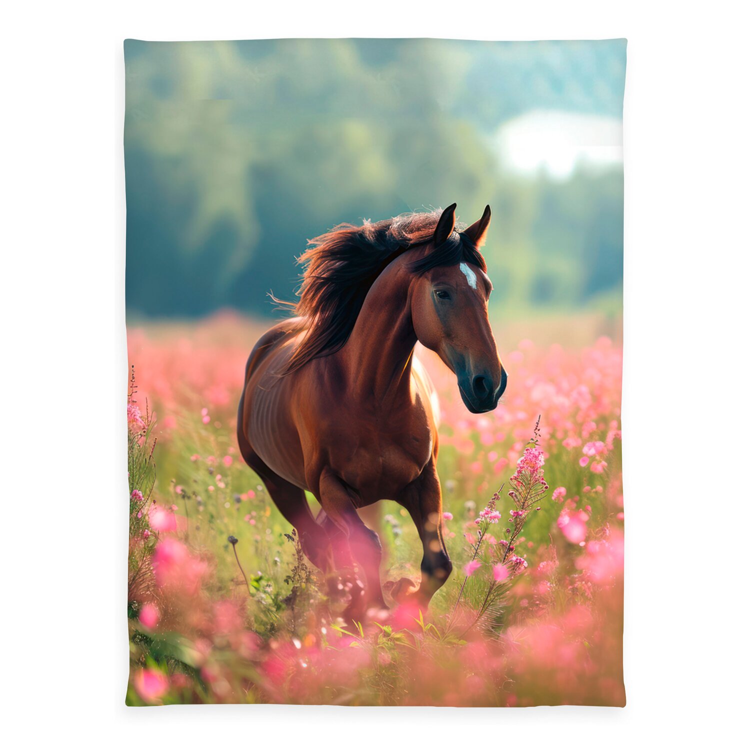 HERDING Wellsoft Flauschdecke Pferd – Ansicht 1