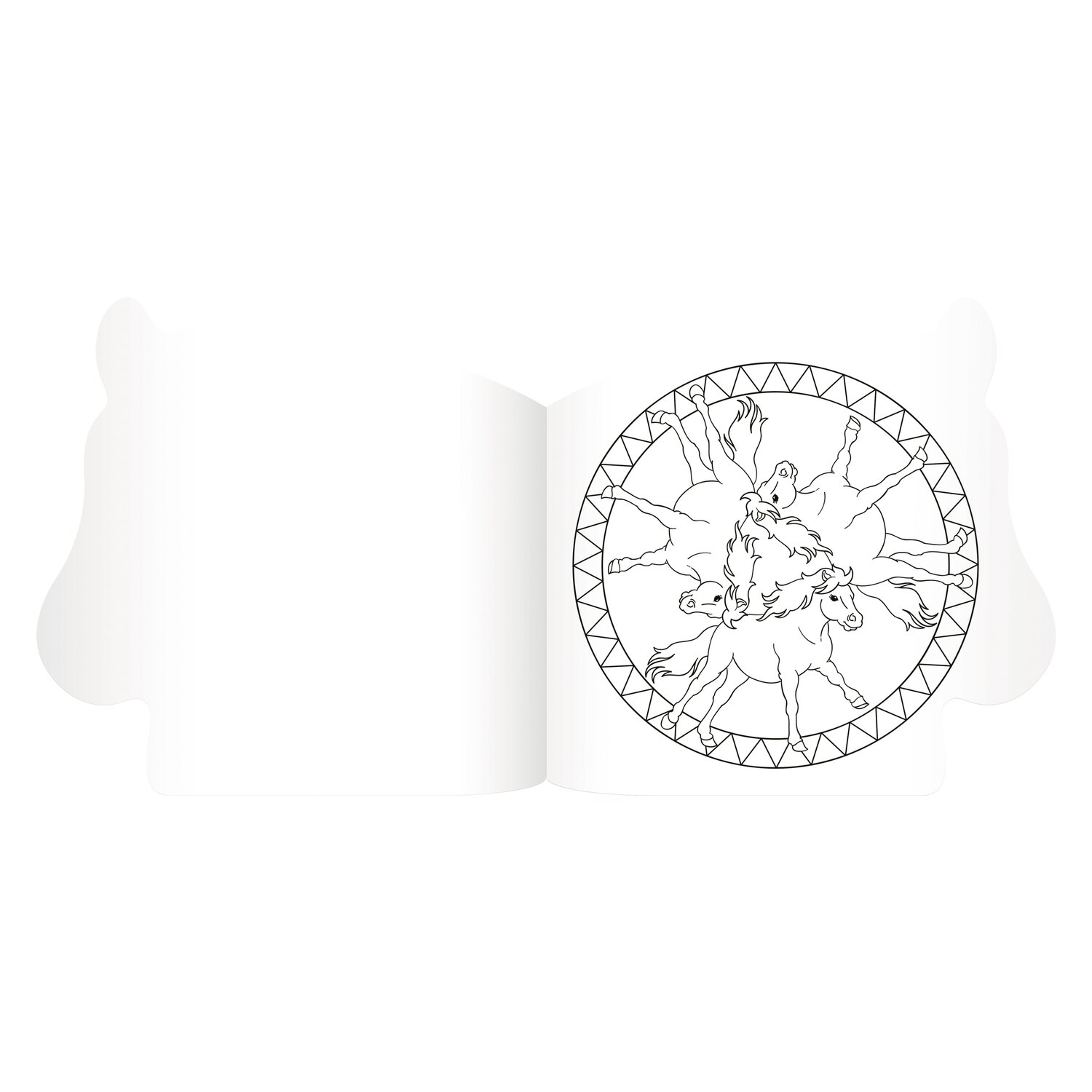 COPPENRATH Malbuch mit Formstanzung Pferdefreunde &ndash; Ansicht 3