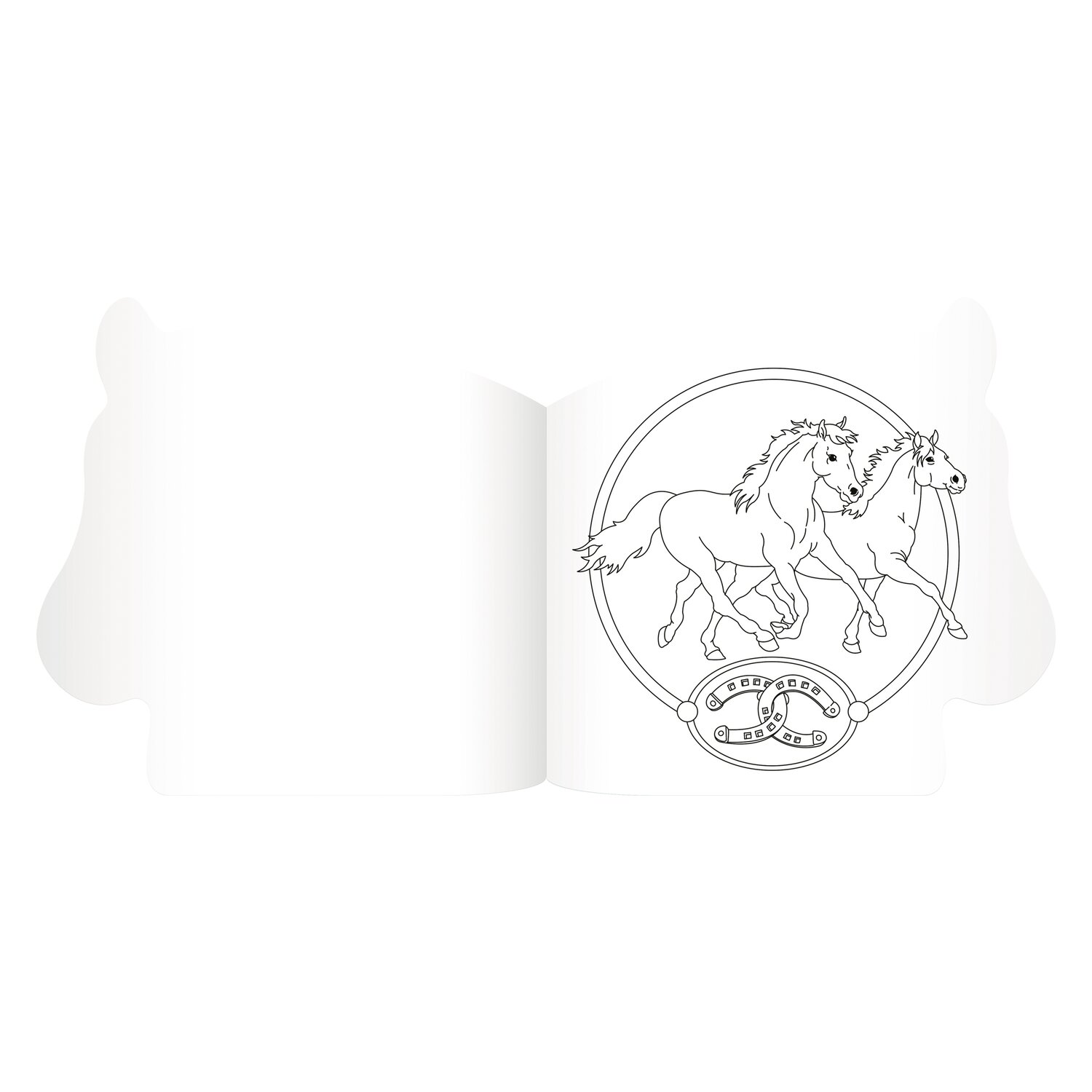 COPPENRATH Malbuch mit Formstanzung Pferdefreunde &ndash; Ansicht 4