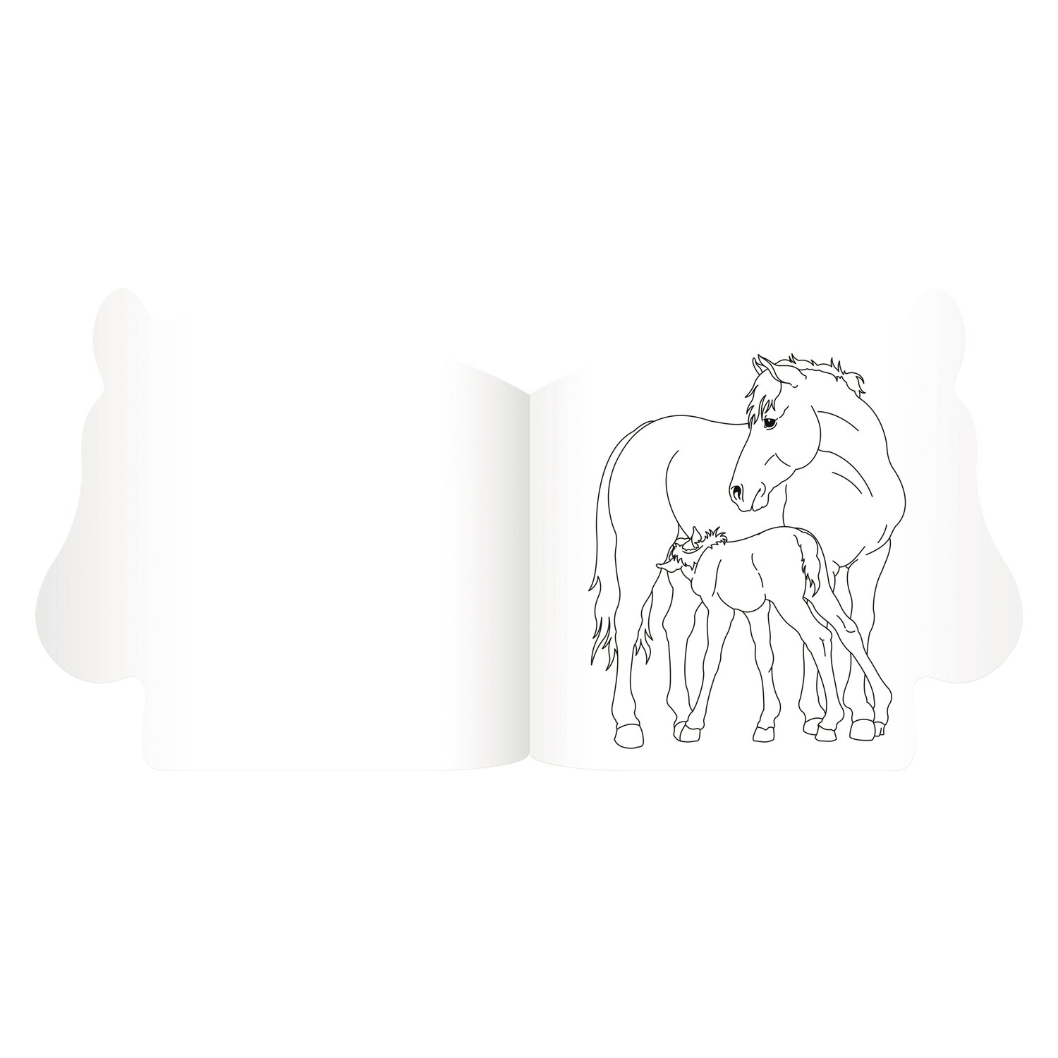 COPPENRATH Malbuch mit Formstanzung Pferdefreunde &ndash; Ansicht 2