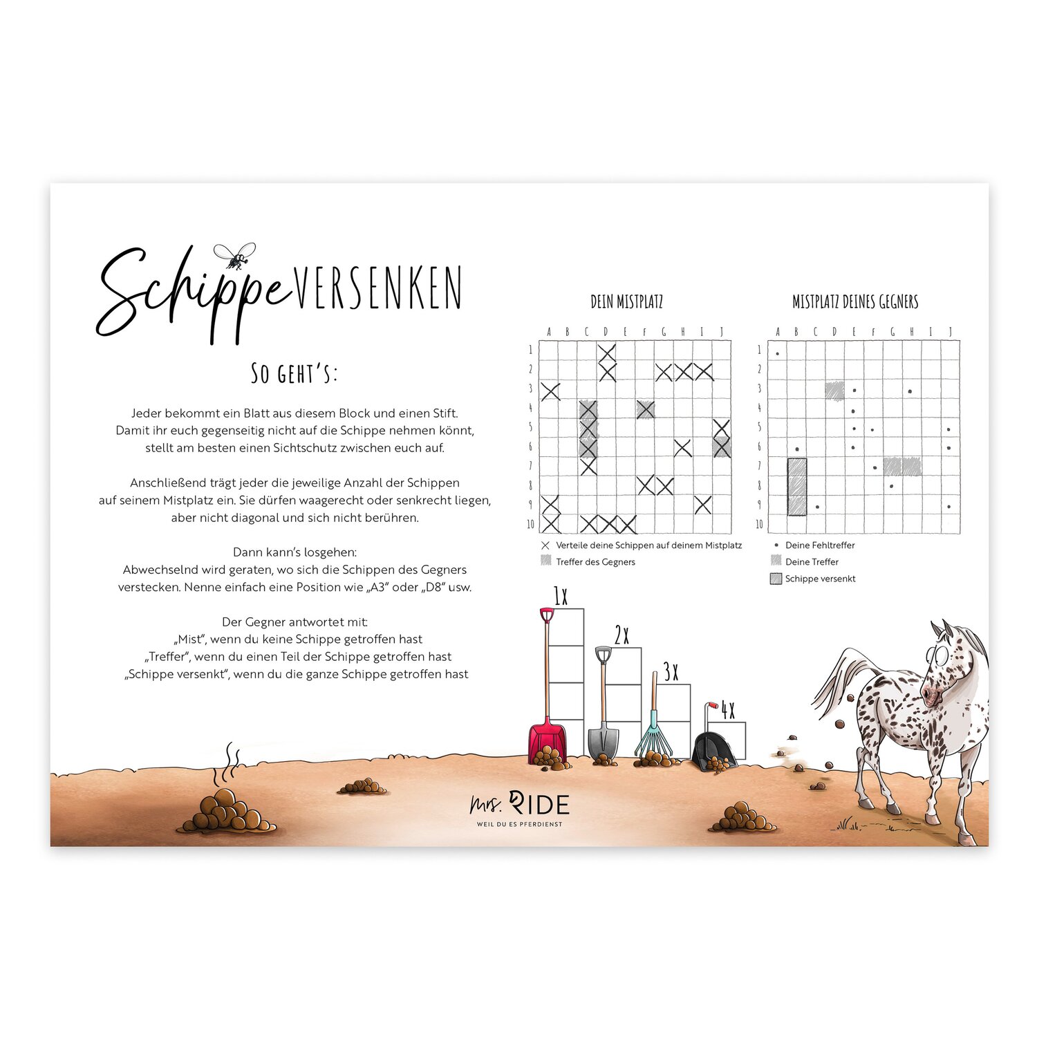 mrs. RIDE Spielblock Schippe versenken &ndash; Ansicht 2