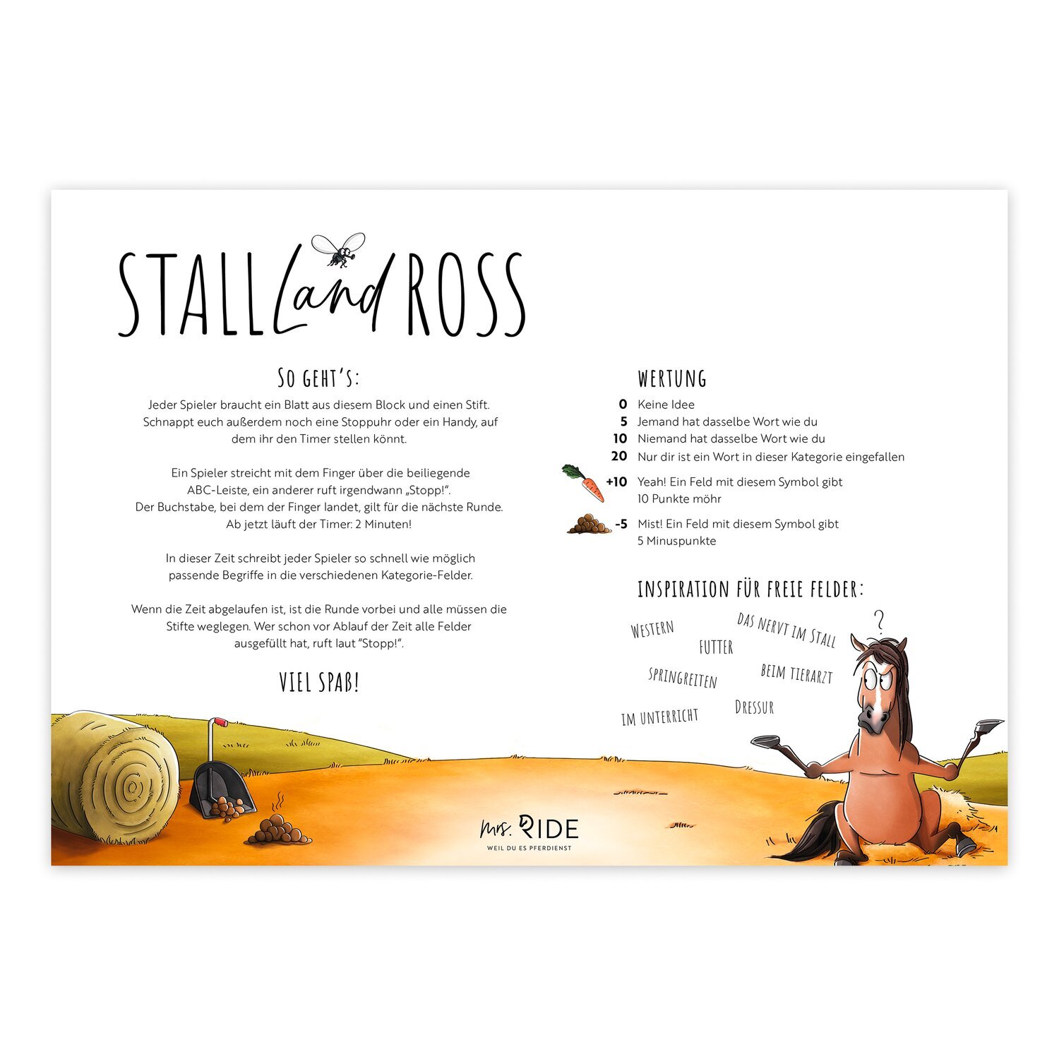 mrs. RIDE Spielblock Stall Land Ross – Ansicht 3