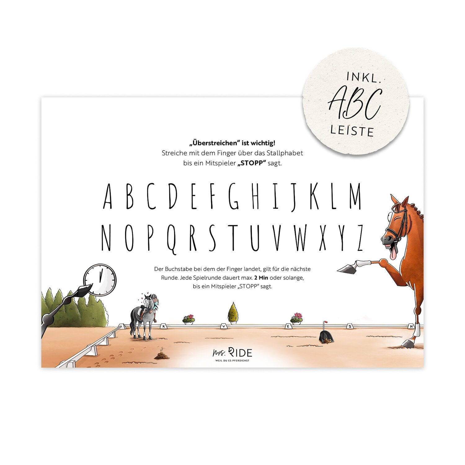 mrs. RIDE Spielblock Stall - Land - Ross, Dressur Edition &ndash; Ansicht 2