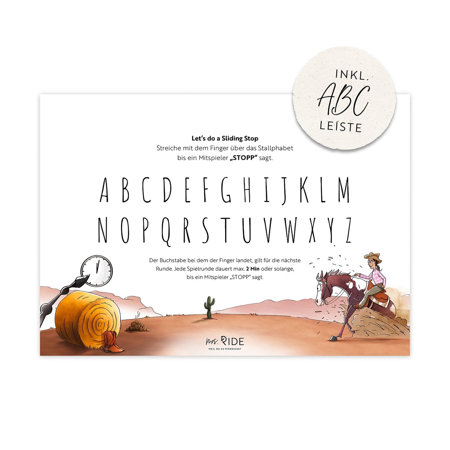 mrs. RIDE Spielblock Stall - Land - Ross, Western Edition &ndash; Ansicht 2