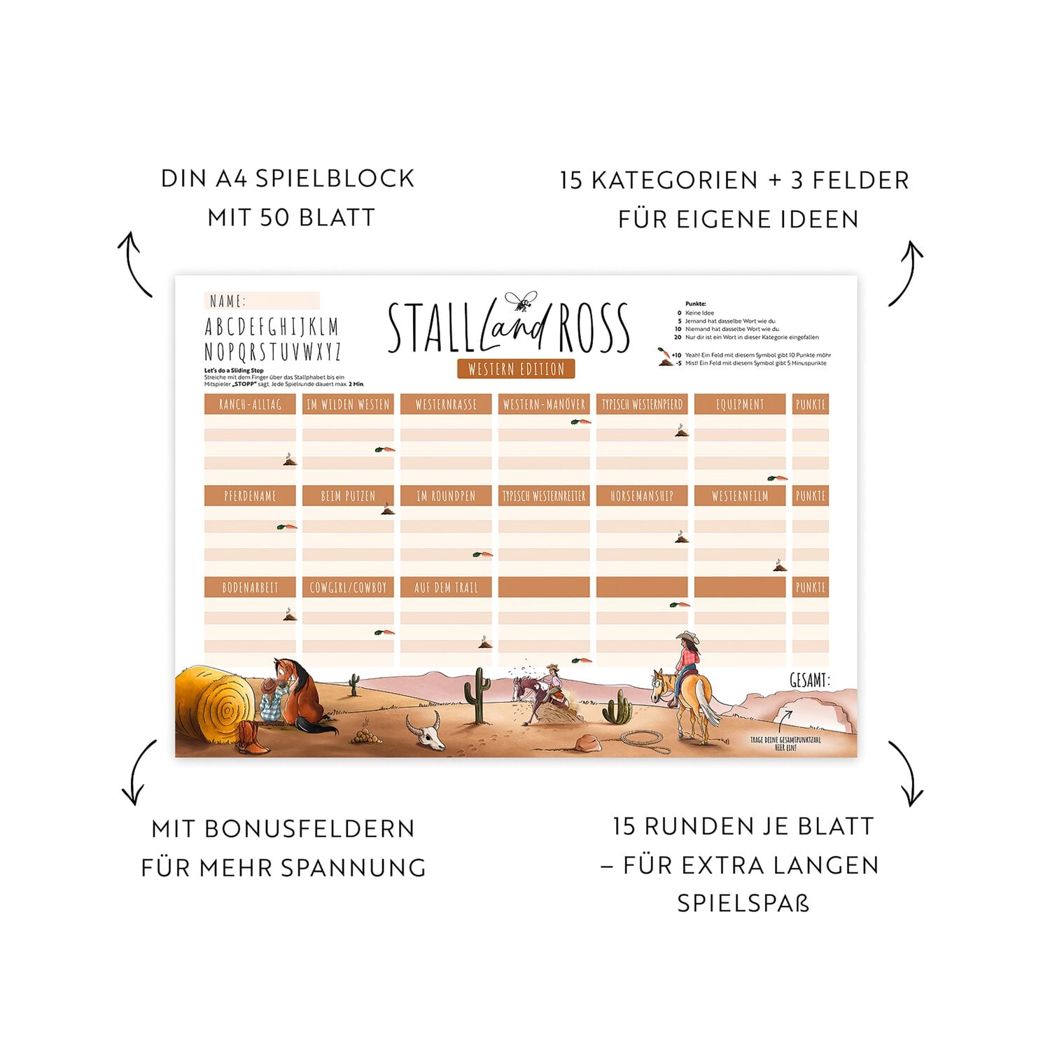 mrs. RIDE Spielblock Stall - Land - Ross, Western Edition &ndash; Ansicht 4