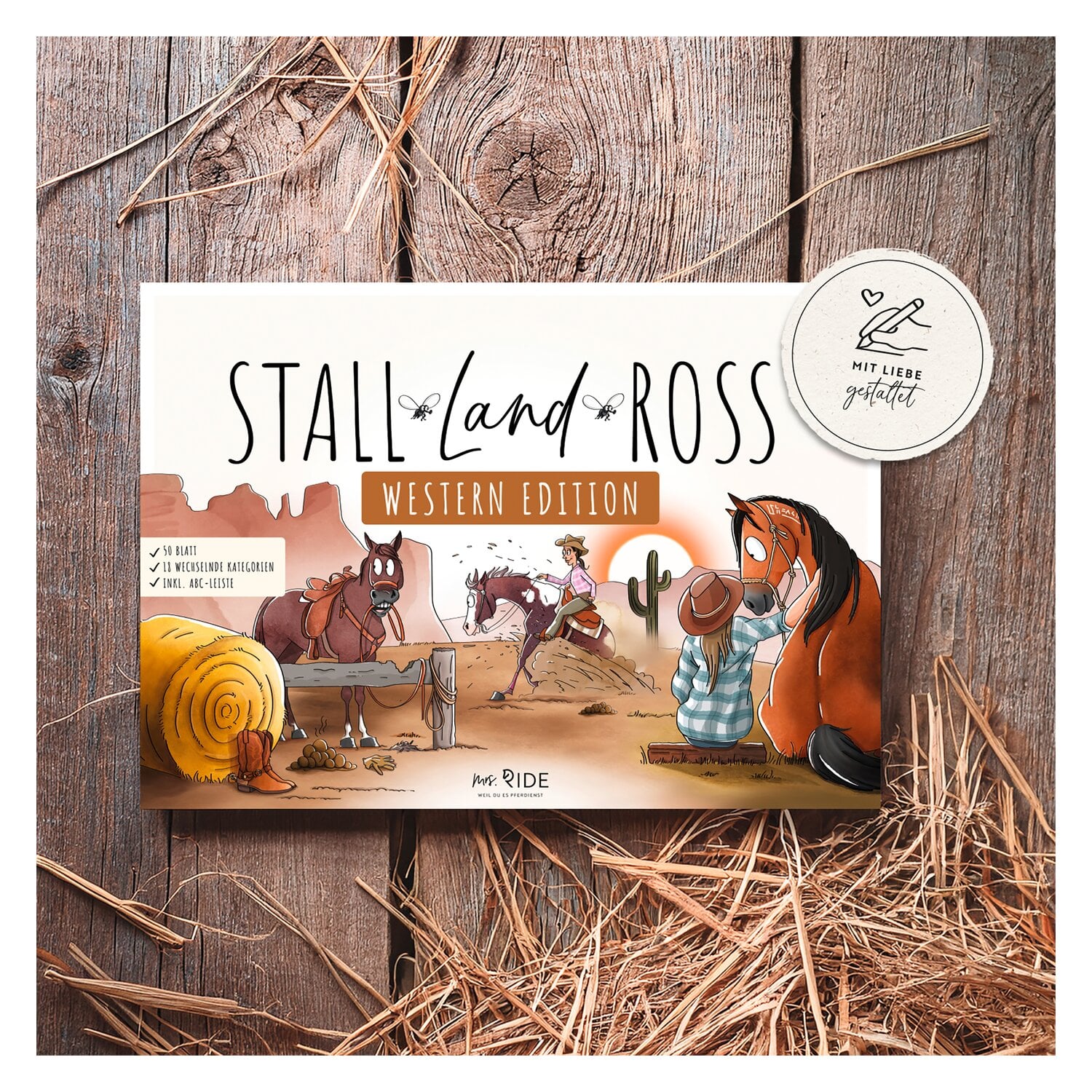 mrs. RIDE Spielblock Stall - Land - Ross, Western Edition &ndash; Ansicht 5