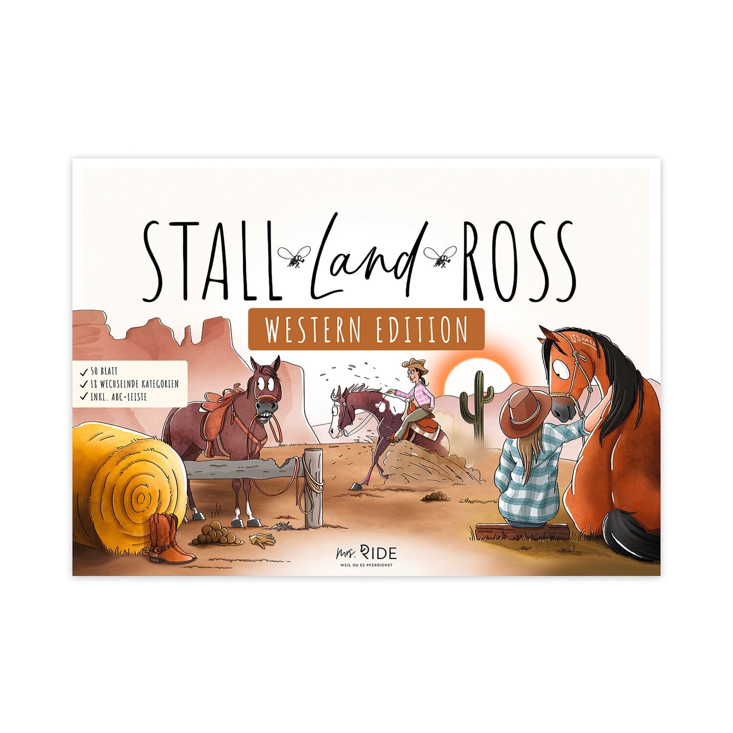 mrs. RIDE Spielblock Stall - Land - Ross, Western Edition &ndash; Ansicht 1