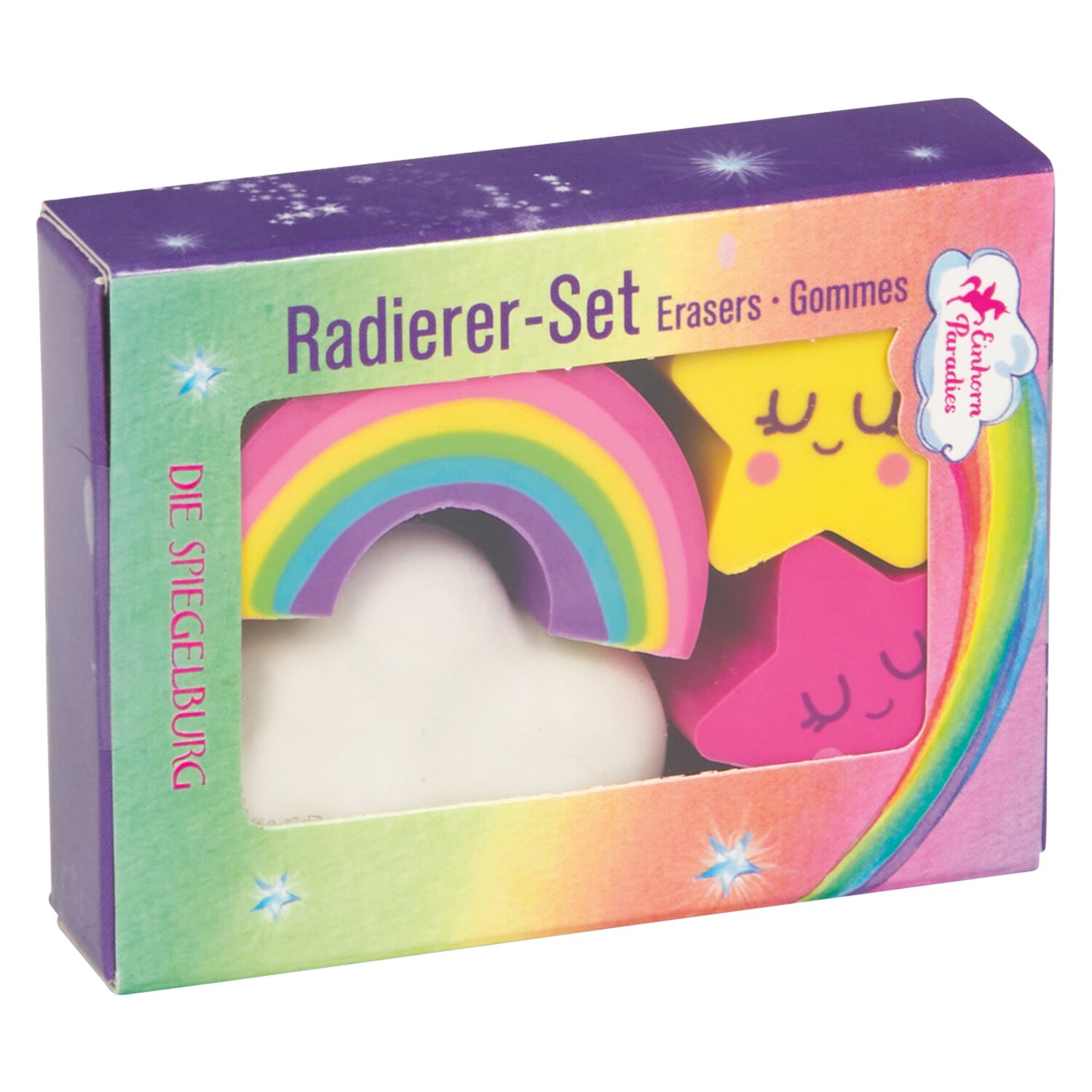 DIE SPIEGELBURG Radierer-Set Einhorn-Paradies &ndash; Ansicht 2