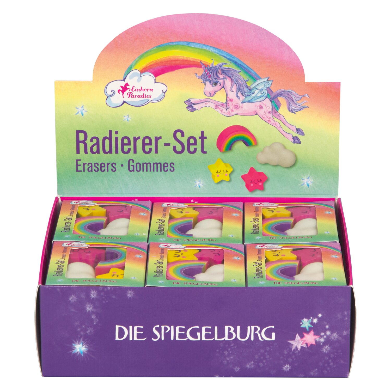 DIE SPIEGELBURG Radierer-Set Einhorn-Paradies &ndash; Ansicht 3