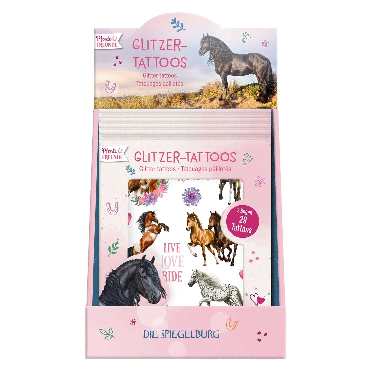 DIE SPIEGELBURG Glitzer-Tattoos Pferdefreunde &ndash; Ansicht 5