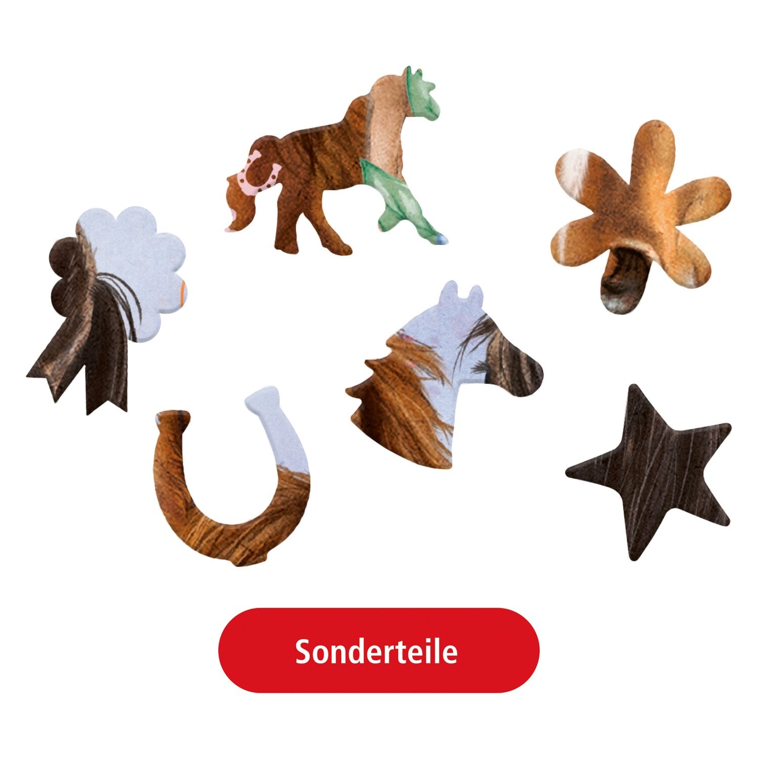 DIE SPIEGELBURG Holz-Puzzle Pferdefreunde &ndash; Ansicht 3