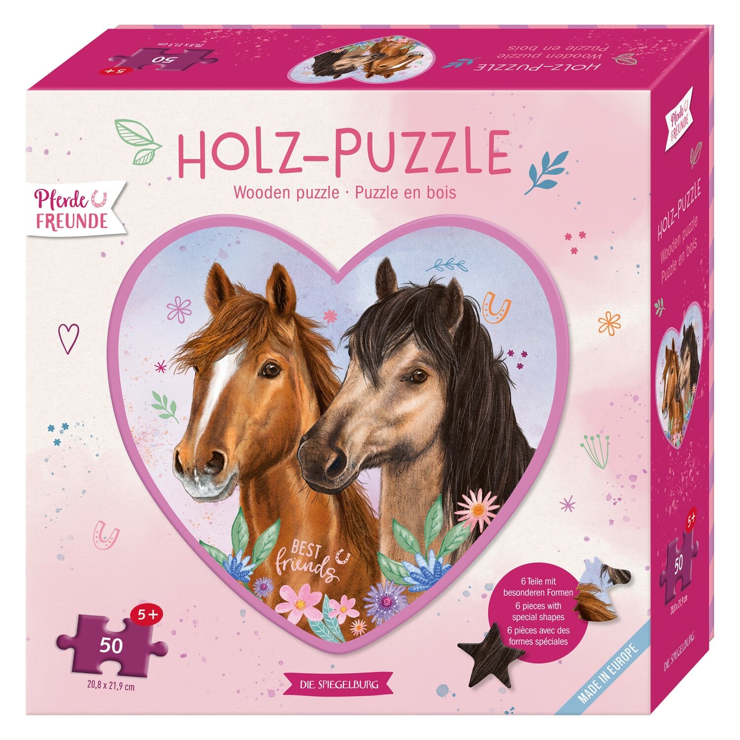 DIE SPIEGELBURG Holz-Puzzle Pferdefreunde &ndash; Ansicht 1