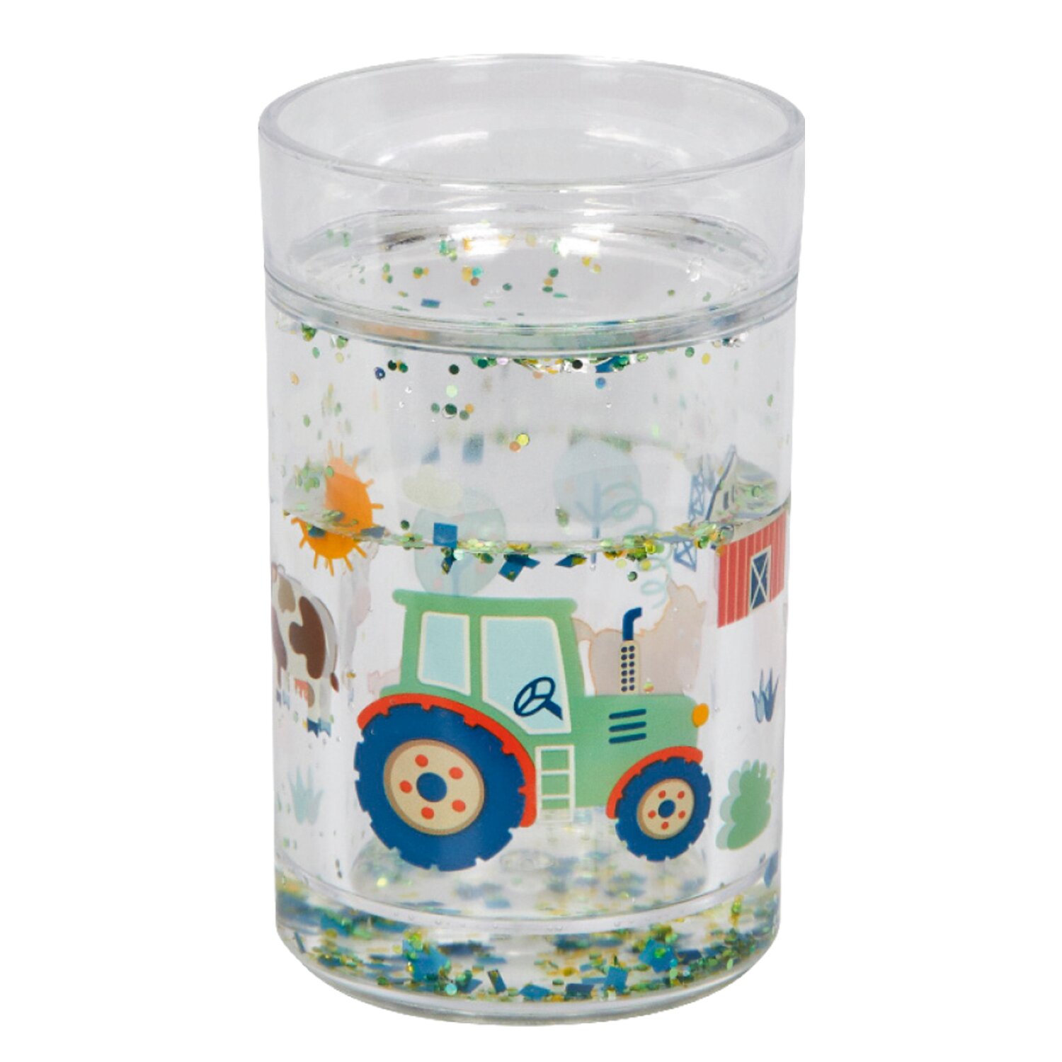 DIE SPIEGELBURG Glitzerbecher Traktor Kleine Freunde &ndash; Ansicht 1