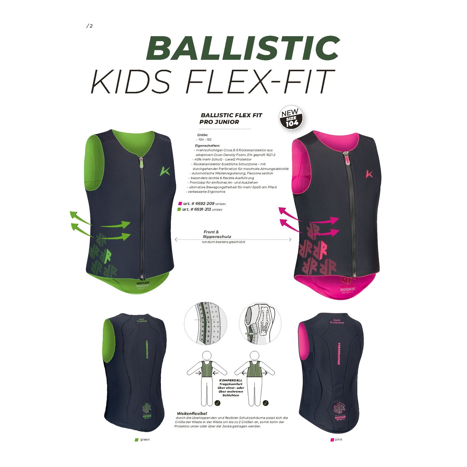 KOMPERDELL Rückenprotektor BALLISTIC FLEX FIT PRO - JUNIOR – Ansicht 7
