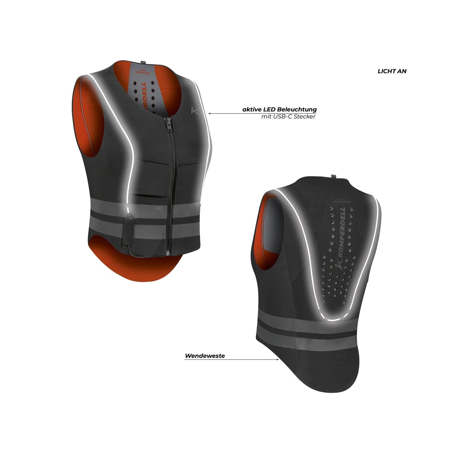 KOMPERDELL Rückenprotektor High Visibility Flex Fit &ndash; Ansicht 5
