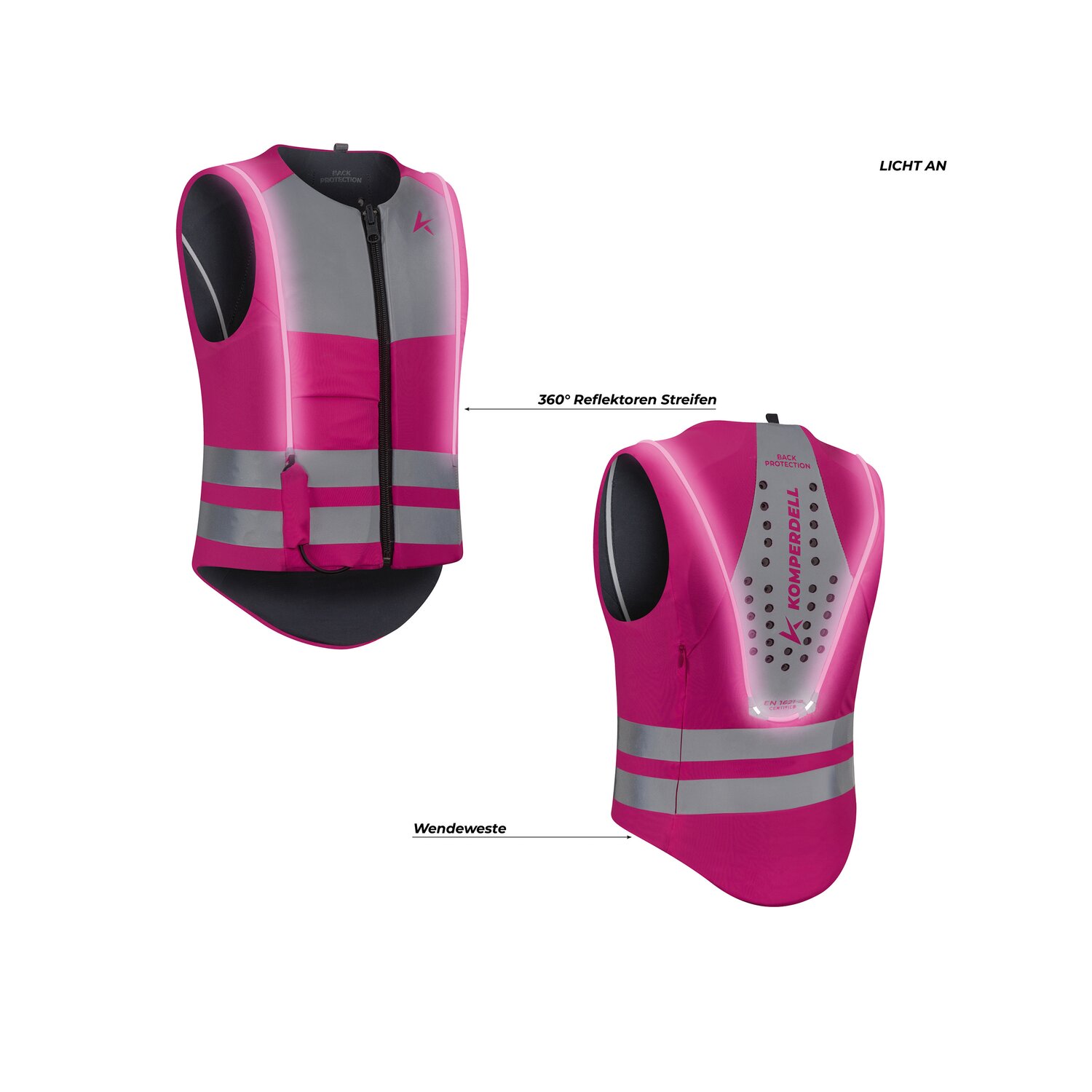 KOMPERDELL Rückenprotektor High Visibility Junior &ndash; Ansicht 5