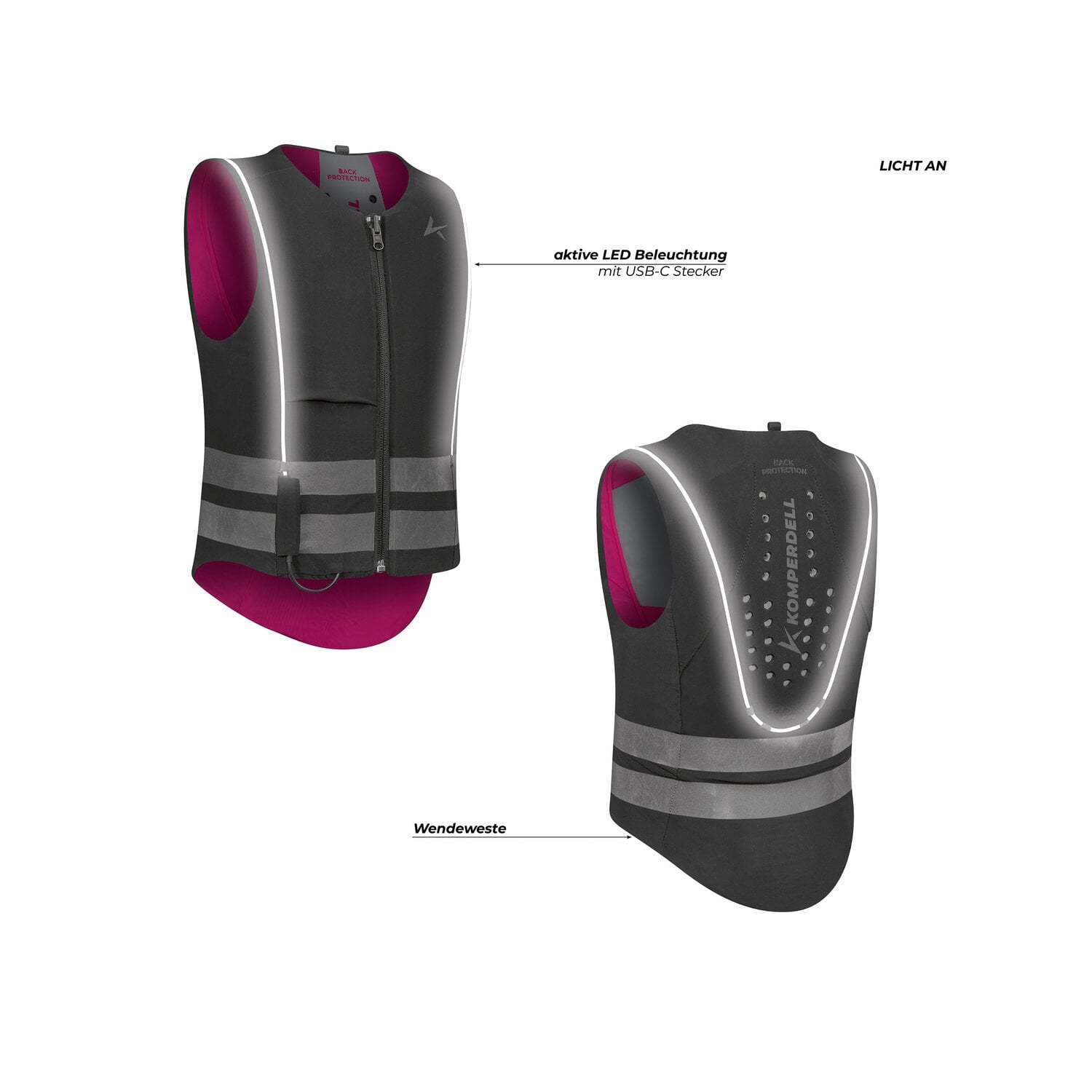 KOMPERDELL Rückenprotektor High Visibility Junior &ndash; Ansicht 6