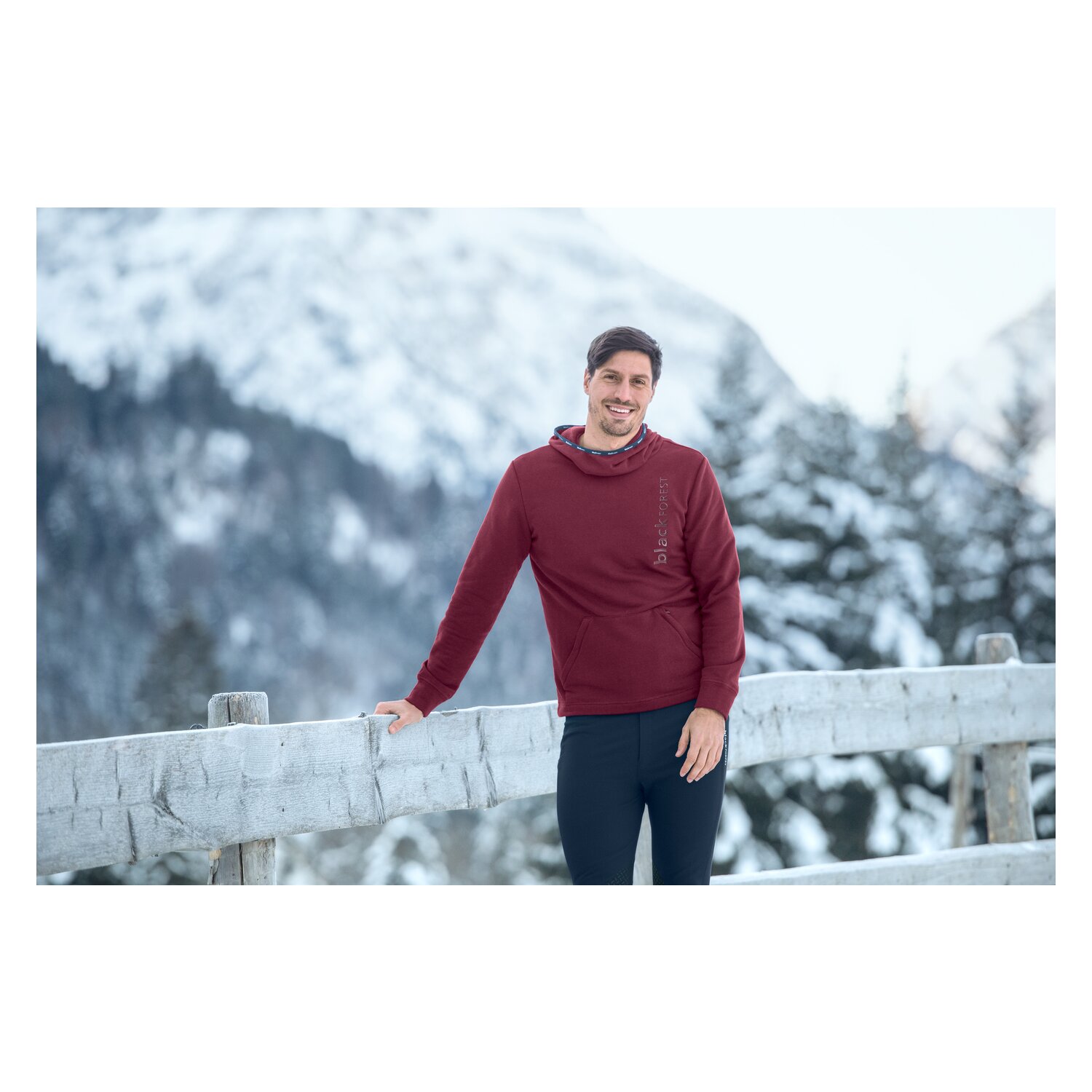 black forest Stehkragen-Hoodie – Ansicht 4