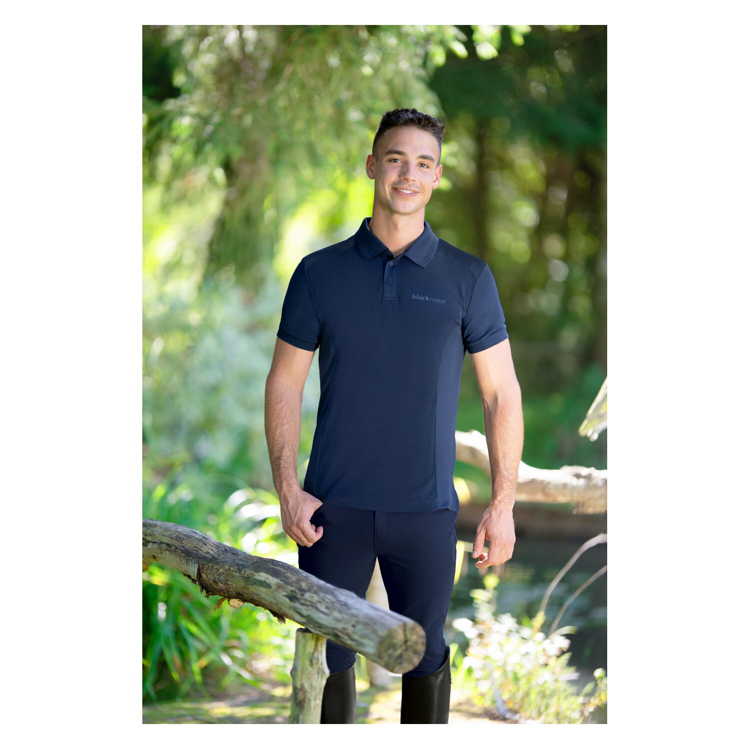 black forest Funktions-Poloshirt mit Mesh – Ansicht 3