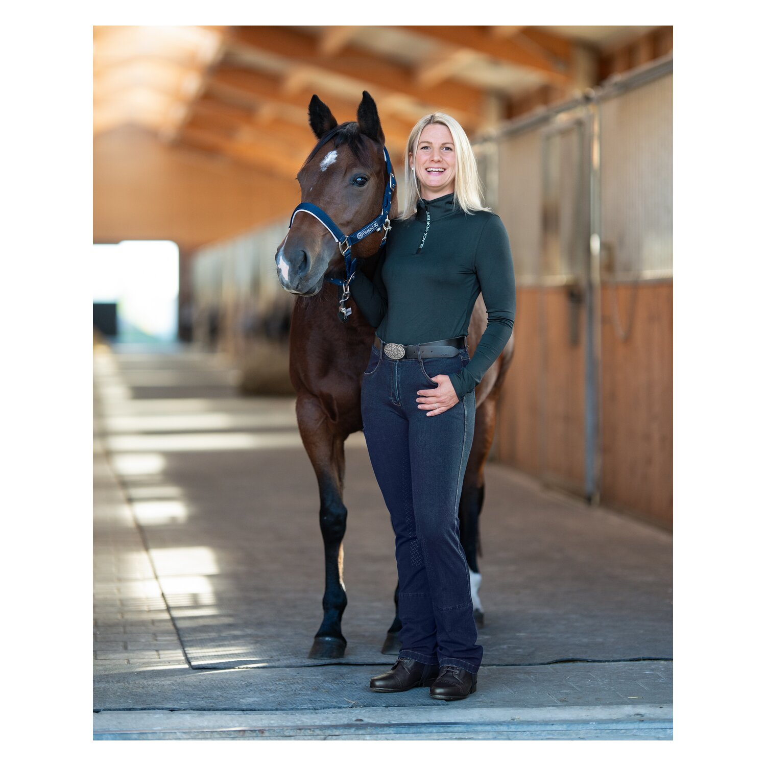 black forest Jeans-Jodhpur-Reithose mit Grip-Vollbesatz – Ansicht 5