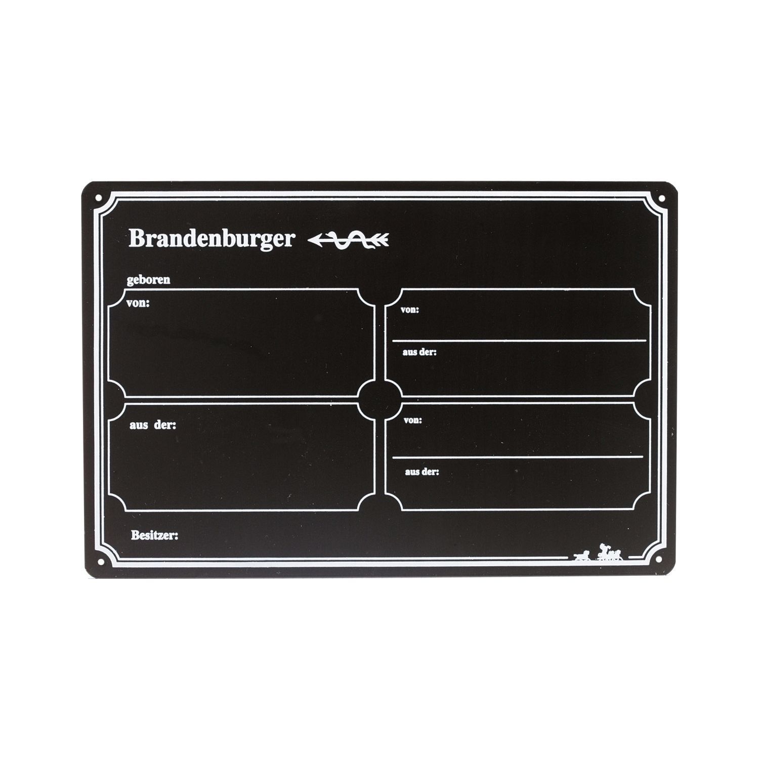 Loesdau Aluminium-Stalltafeln mit Brandzeichen-Lackierung – Ansicht 1