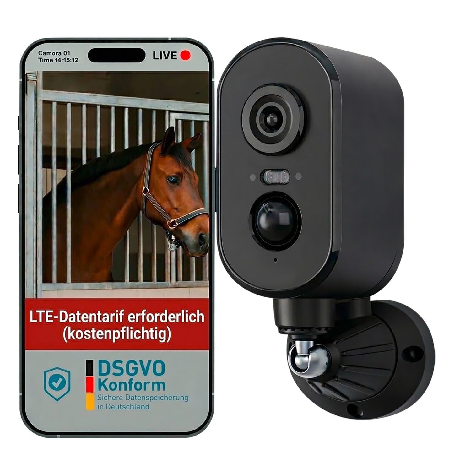 PetTec Stallkamera PetCam 4G/LTE ohne WLAN &ndash; Ansicht 2