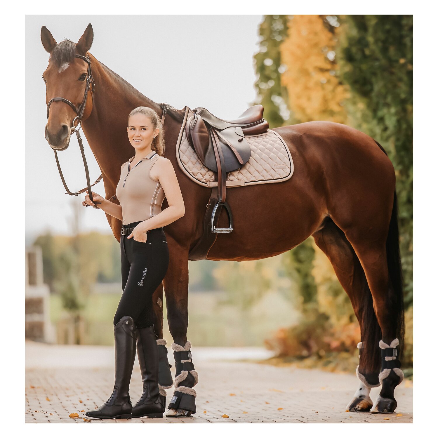 Cavallo Vollbesatz-Reithose CAVALCELINE X Grip – Ansicht 3