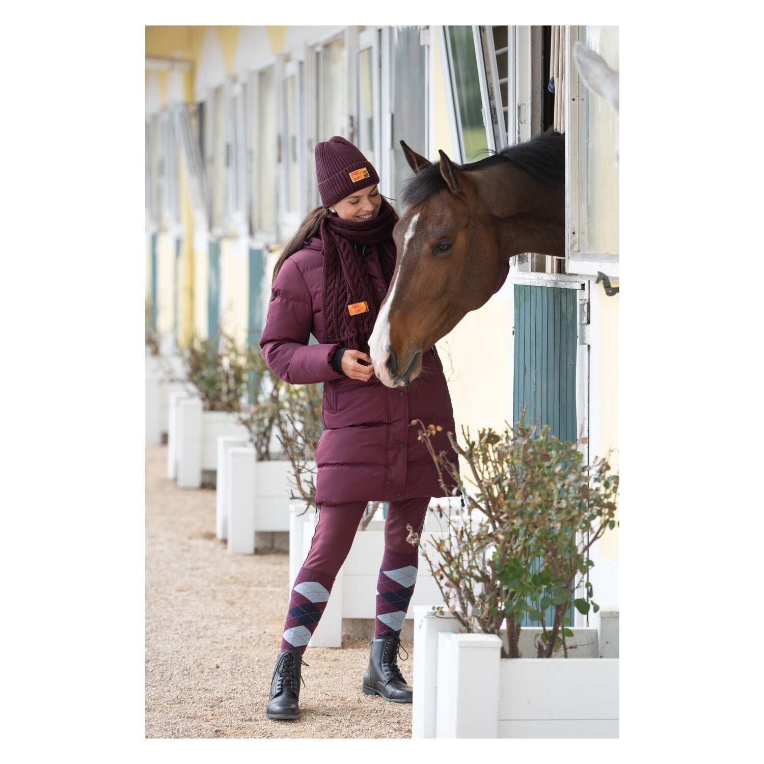 RIDE now Kniestrümpfe mit Rautenmuster – Ansicht 3