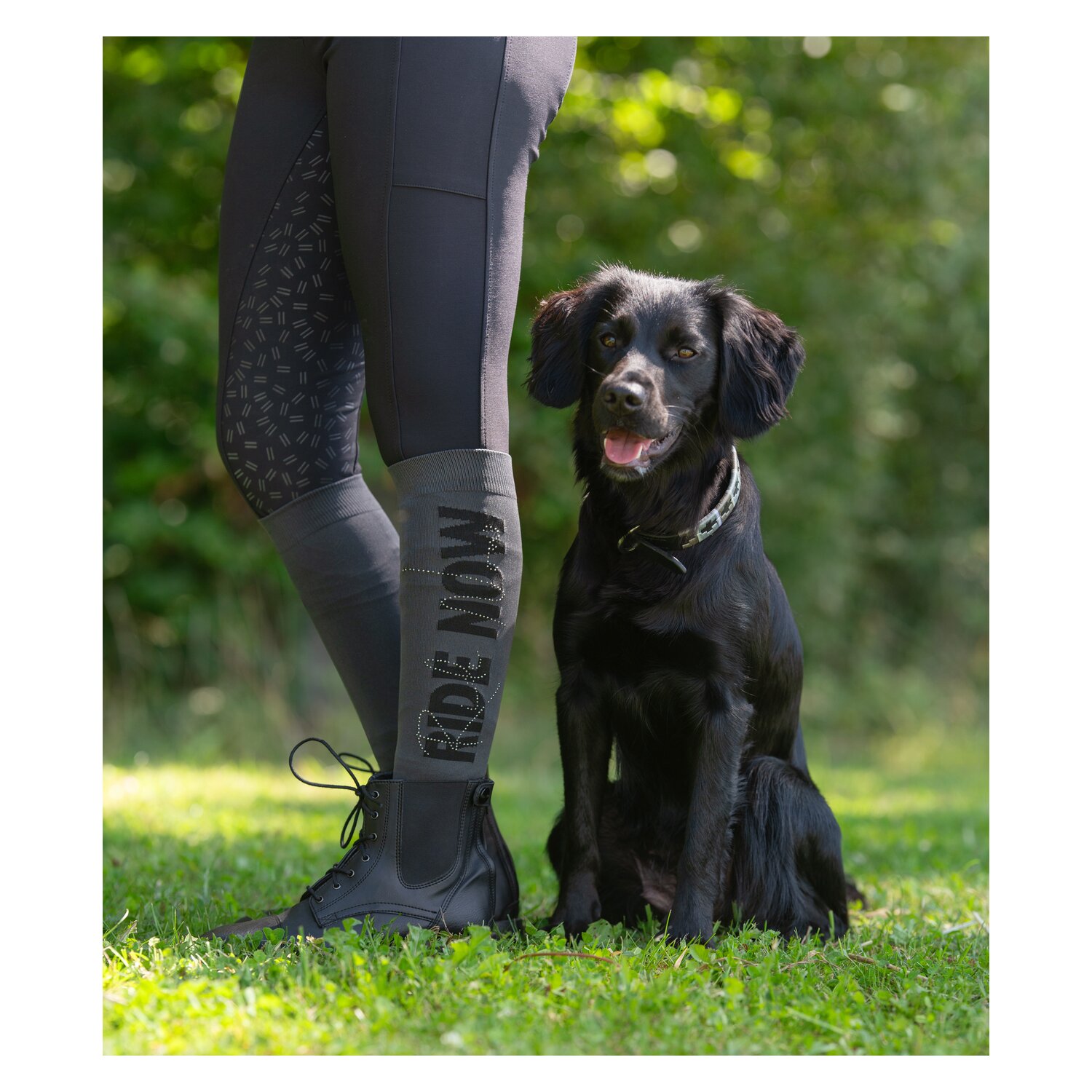 RIDE now Thinsocks mit Glitzerschriftzug – Ansicht 2