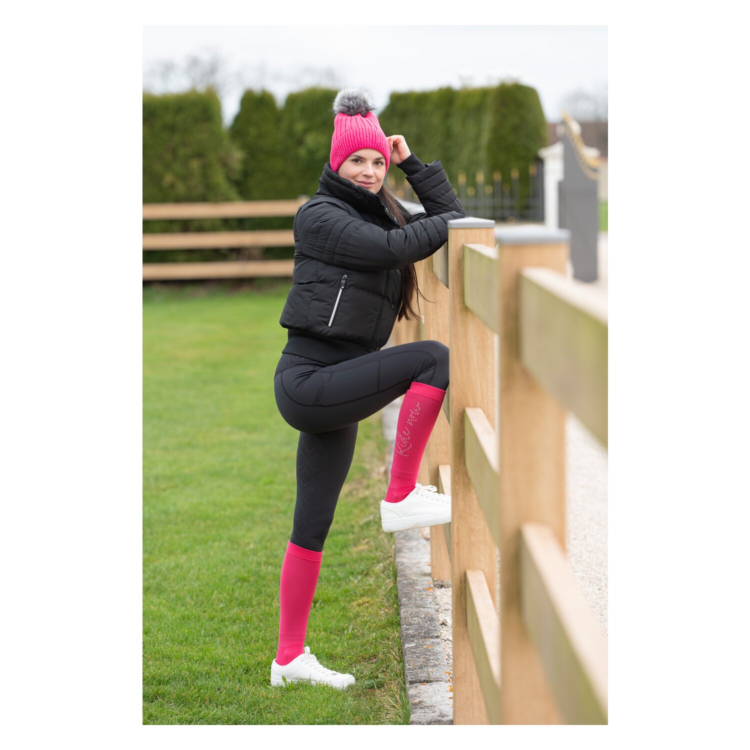 RIDE now Thinsocks mit Glitzerschriftzug – Ansicht 2