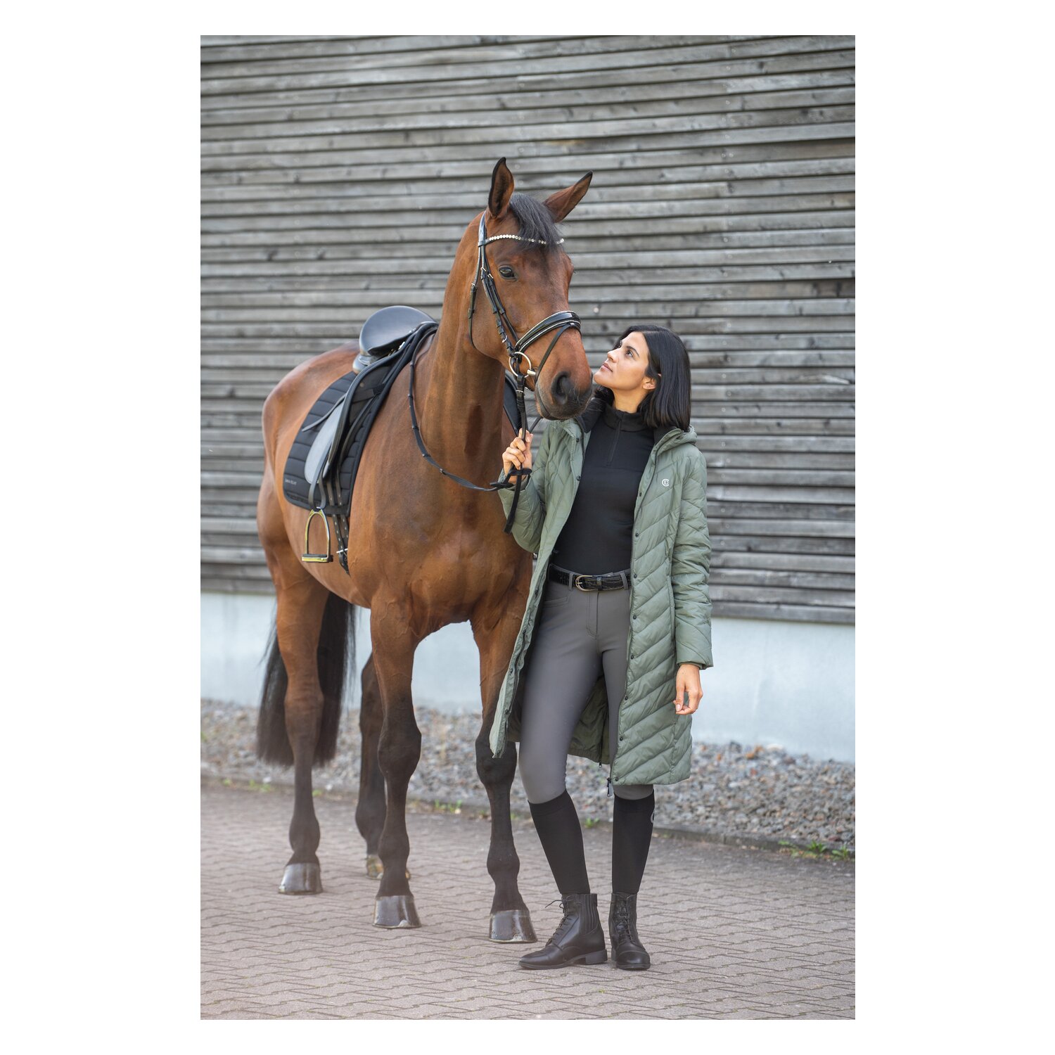 Cheval de Luxe Thinsocks mit Glitzerlogo – Ansicht 2