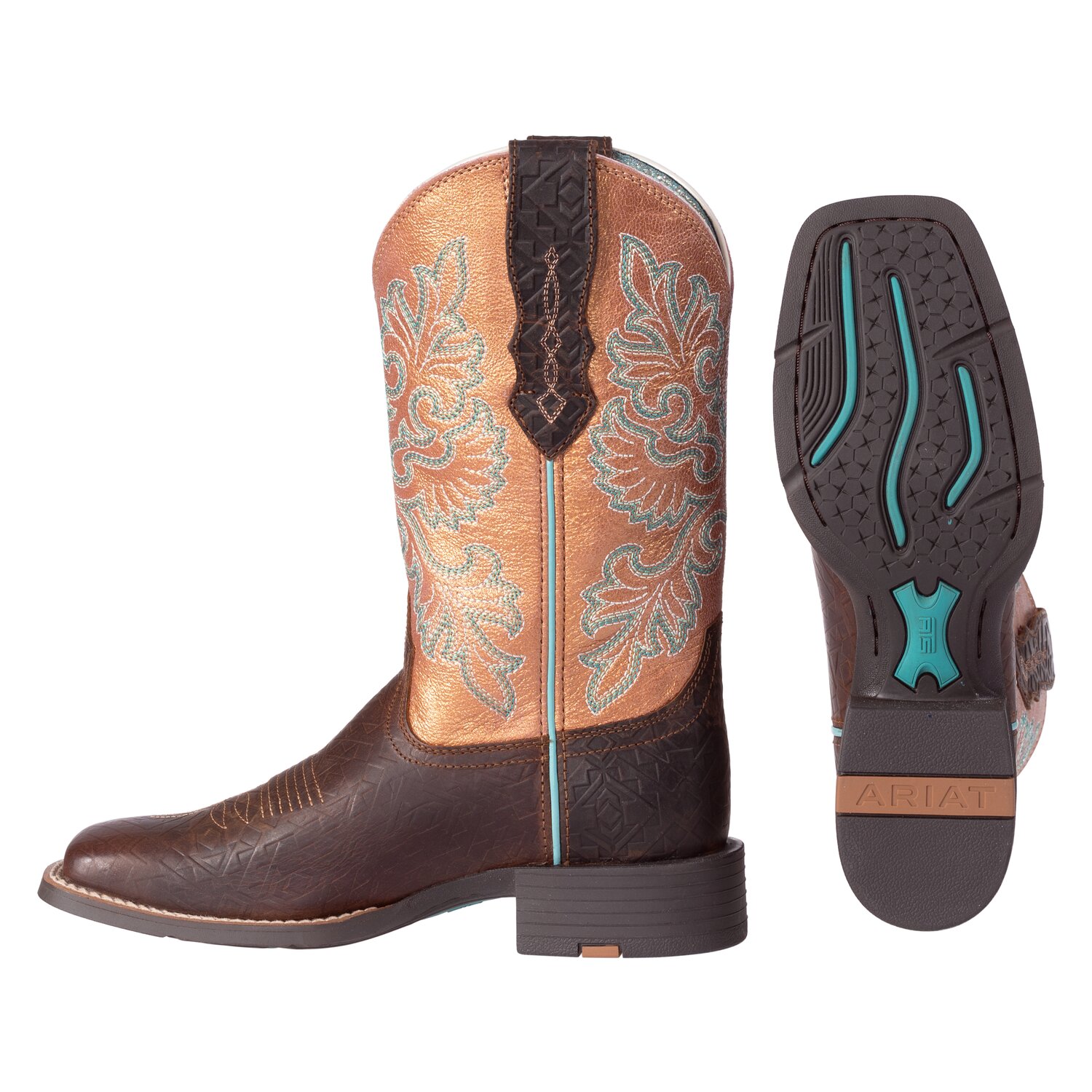 ARIAT Westernstiefel Round Up Wide Square Toe – Ansicht 3
