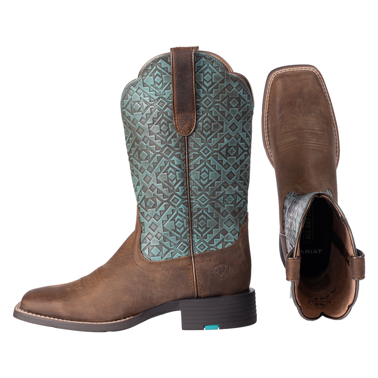 ARIAT Westernstiefel Round Up Wide Square Toe – Ansicht 2