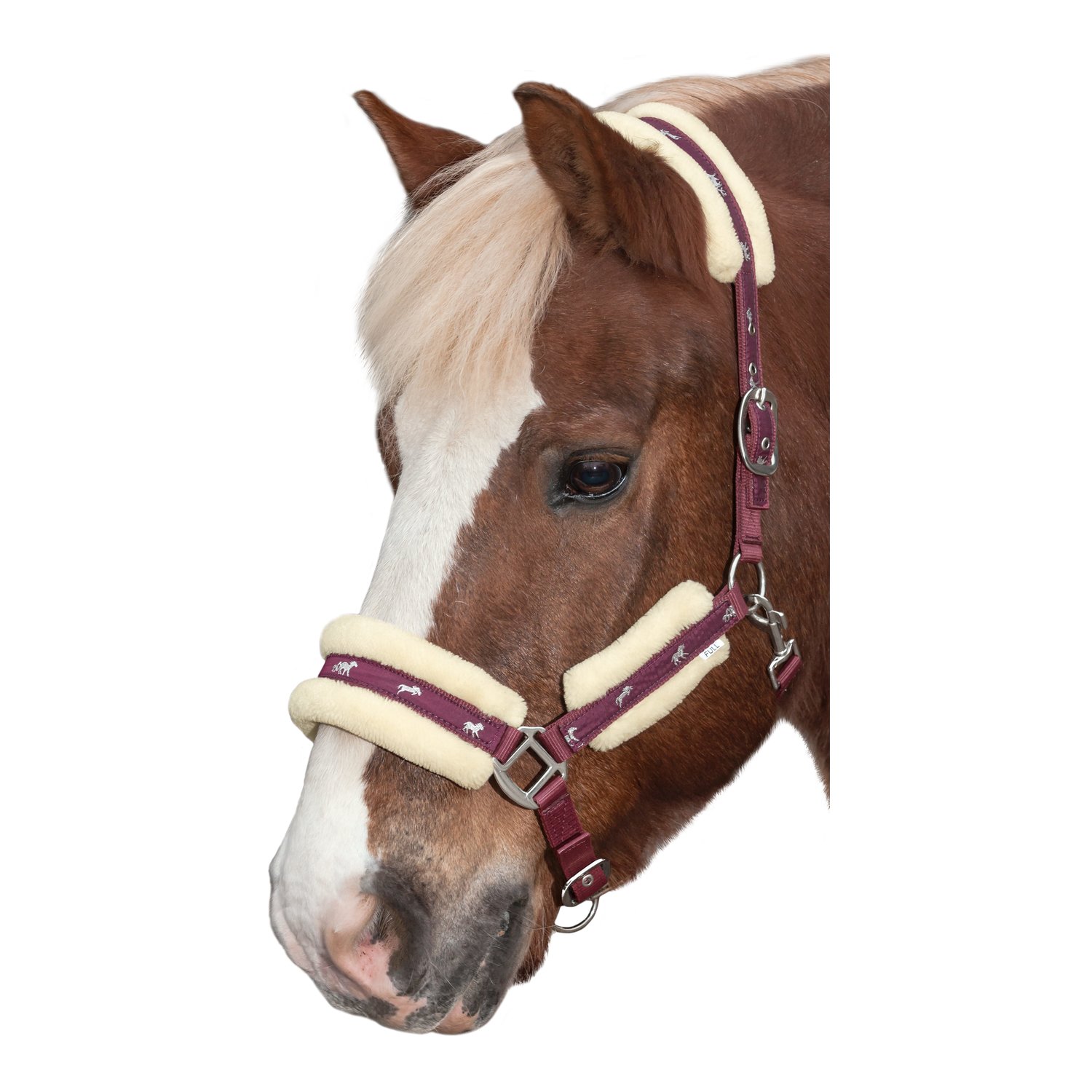 Horse-friends Webhalfter Vigo mit Kunstfell – Ansicht 1