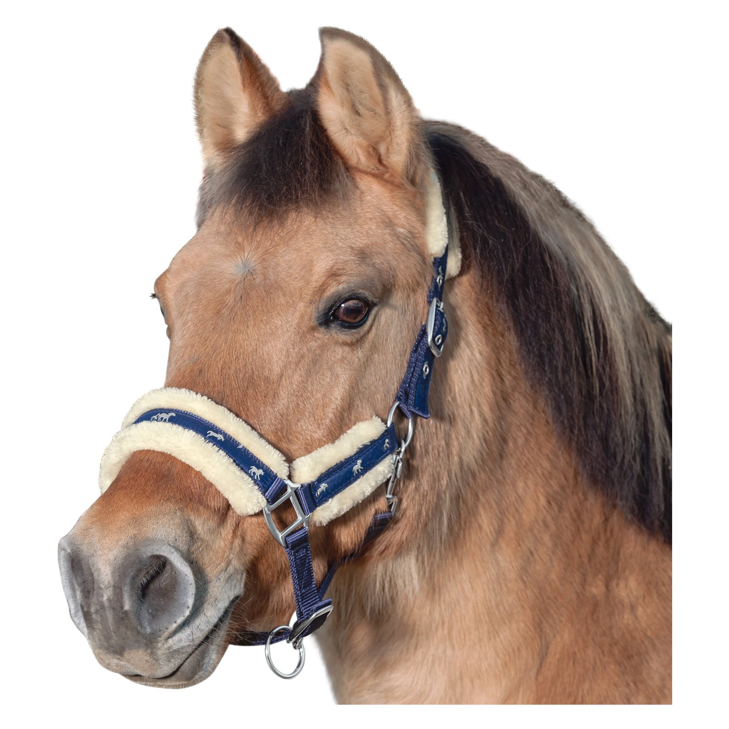 Horse-friends Webhalfter Vigo mit Kunstfell – Ansicht 1