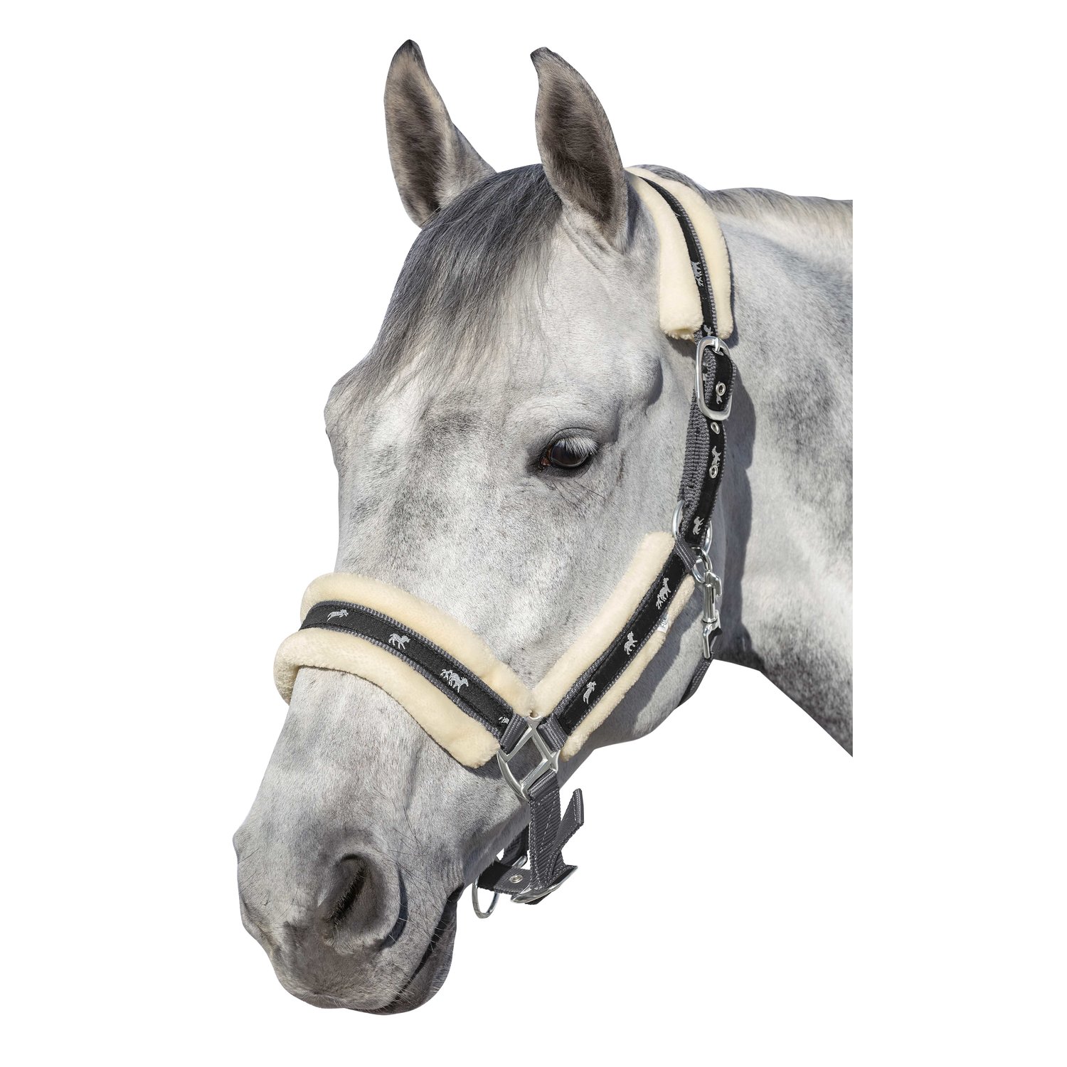 Horse-friends Webhalfter Vigo mit Kunstfell – Ansicht 1