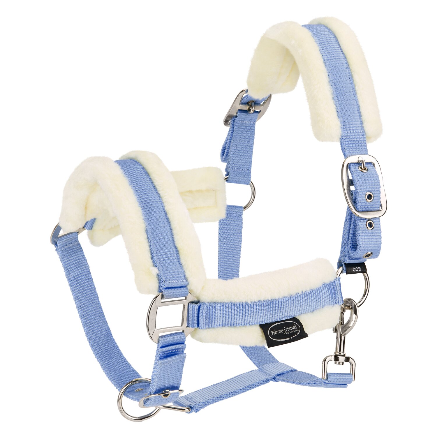 Horse-friends Webhalfter FauxFur Double Pin Buckle &ndash; Ansicht 1