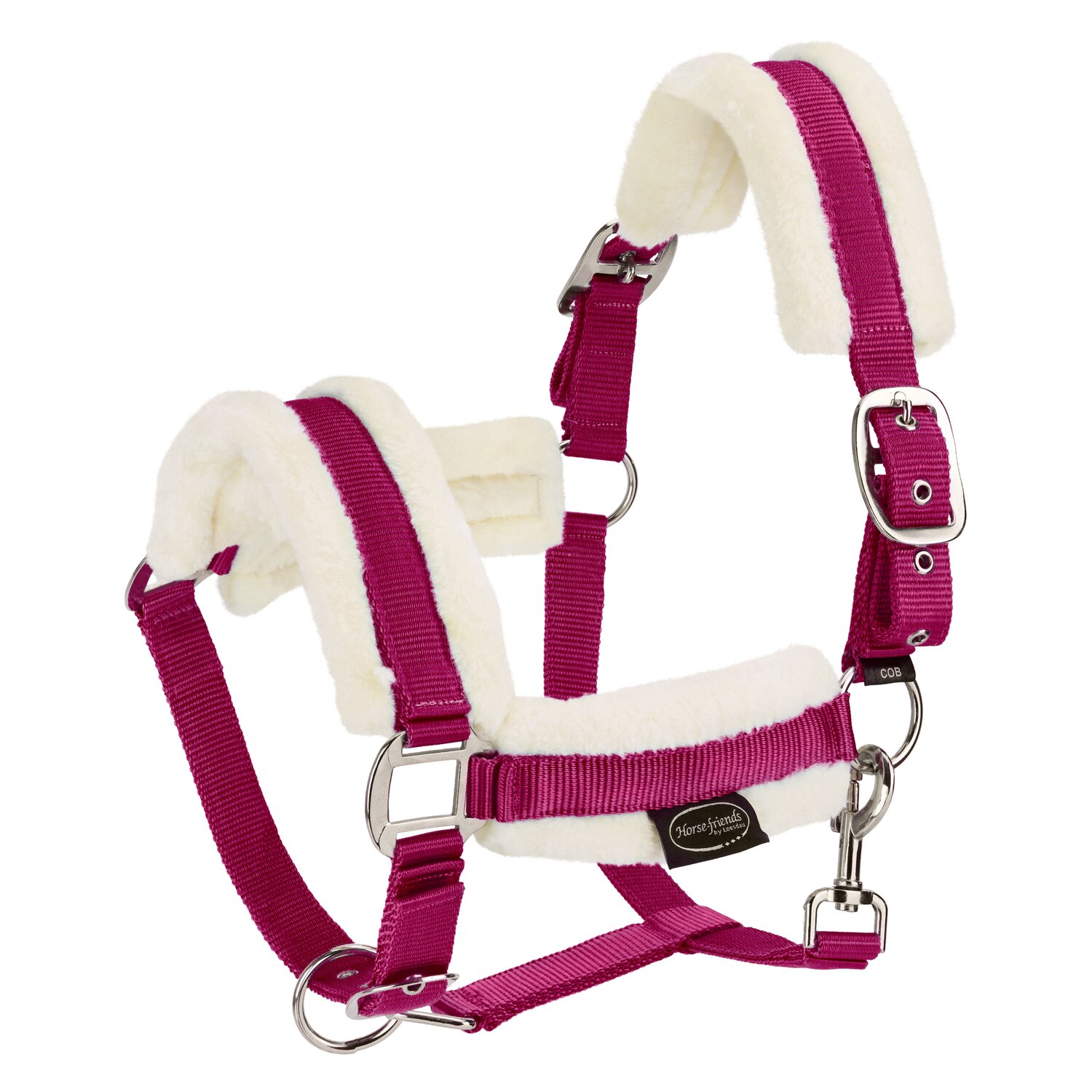 Horse-friends Webhalfter FauxFur Double Pin Buckle &ndash; Ansicht 1