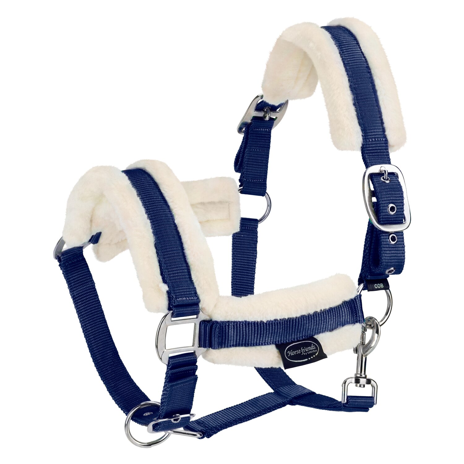 Horse-friends Webhalfter FauxFur Double Pin Buckle &ndash; Ansicht 1