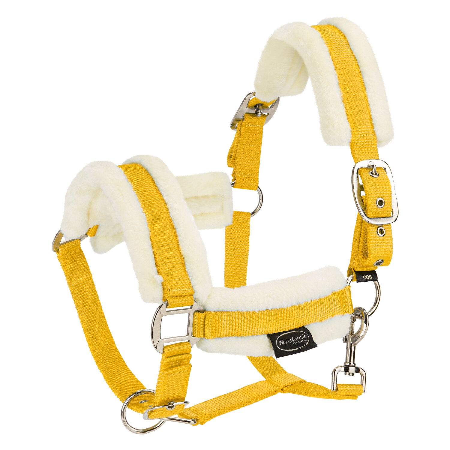 Horse-friends Webhalfter FauxFur Double Pin Buckle – Ansicht 1