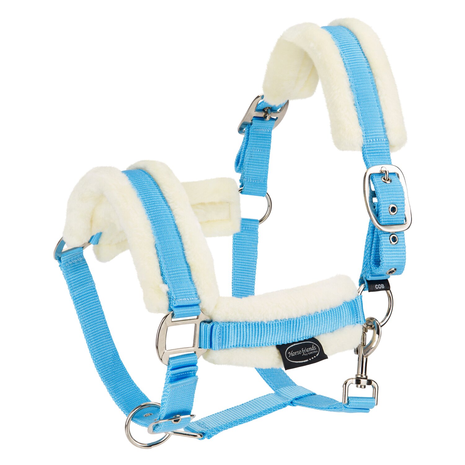 Horse-friends Webhalfter FauxFur Double Pin Buckle – Ansicht 1